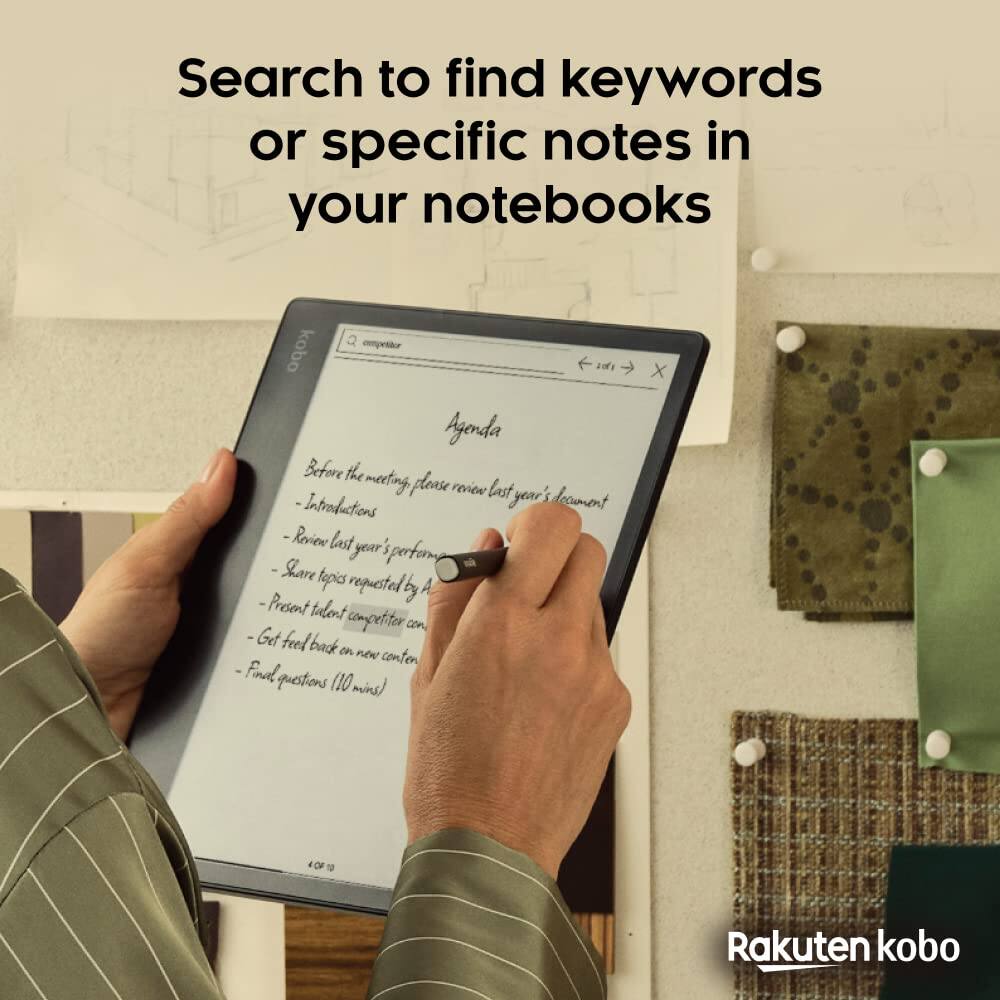 Search to find keywords or specific notes in your notebooks

Agenda
- Before the meeting please review last year's document
- Introductions
- Review last year's performance
- Share topics requested by A
- Present talent competitor con
- Get feedback on new content
- Final questions (10 mins)

Rakuten kobo