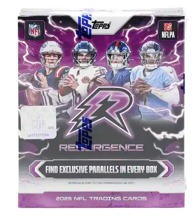 TOPPS tepps NFL NFLPA GSF M LG171277206 NFL QVQ R OPPS RESURGENCE FIND EXCLUSIVE PARALLELS IN EVERY BOX
(NO PURCHASE NECESSARY. VISIT TOPPS.COM/NPN FOR DETAILS AND ENTRY.)
2025 NFL TRADING CARDS