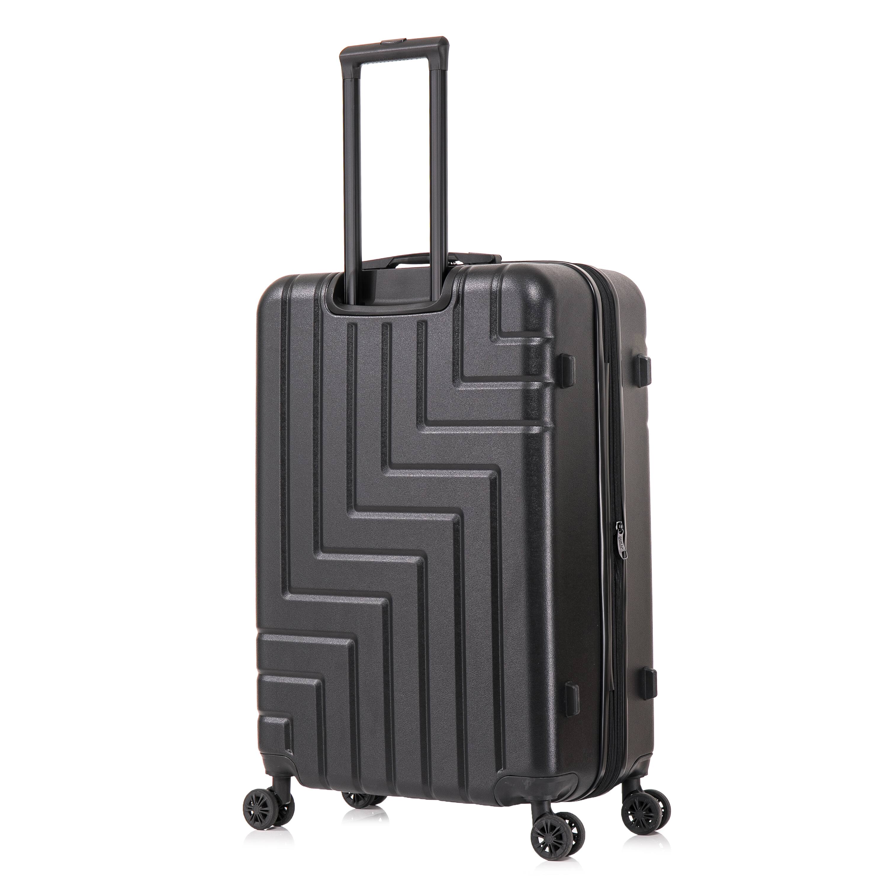 Alt View 1. DUKAP - Zahav Lightweight Hardside Spinner Luggage 28" - BLACK.