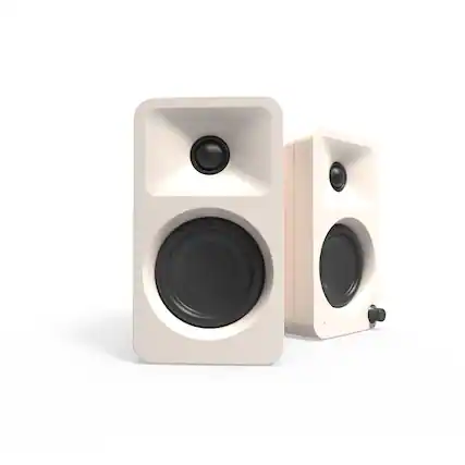 Front. Kanto - Kanto ORAMC 100W Powered Speakers with Bluetooth 5.0 Cream - Cream.