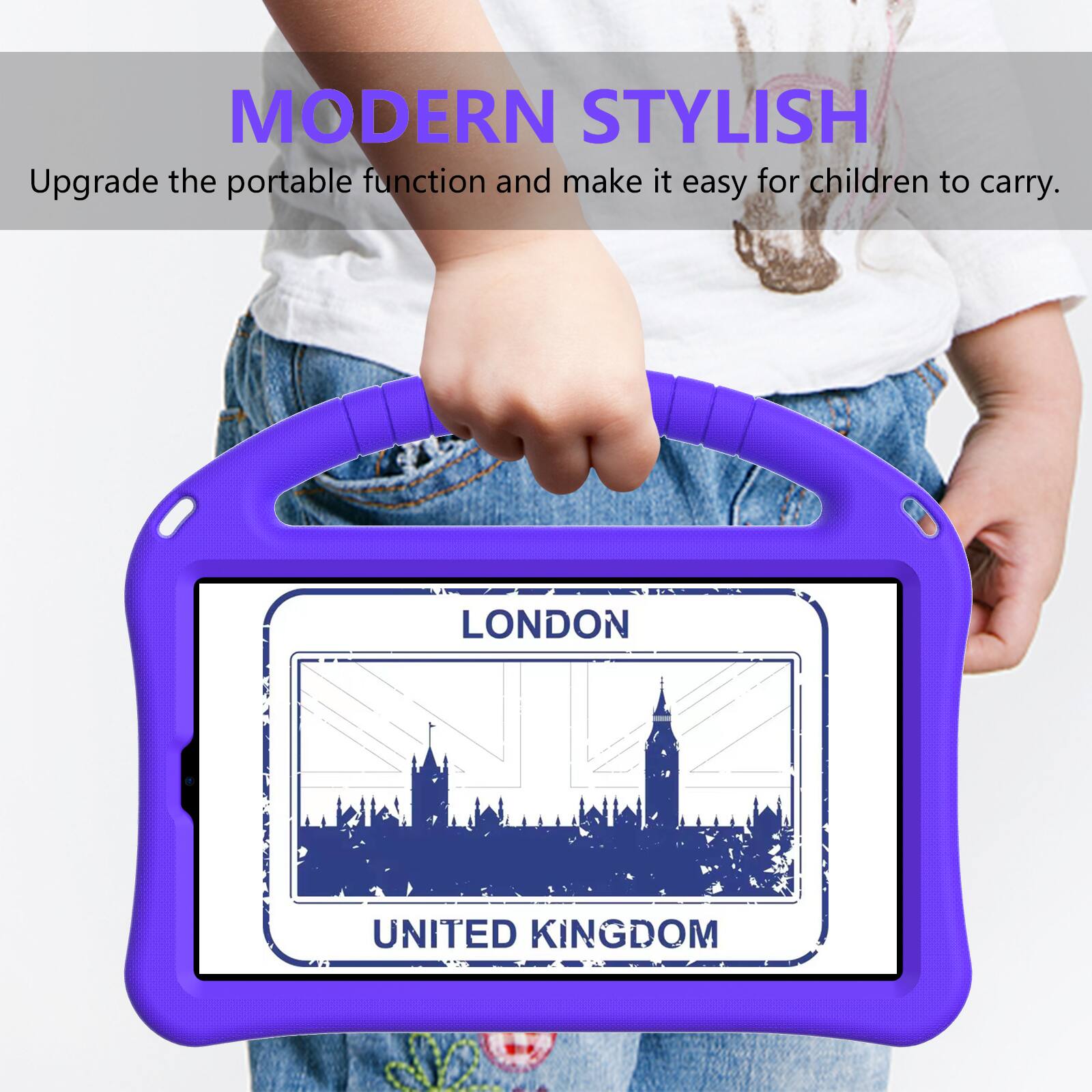 MODERN STYLISH  
Upgrade the portable function and make it easy for children to carry.  
LONDON UNITED KINGDOM