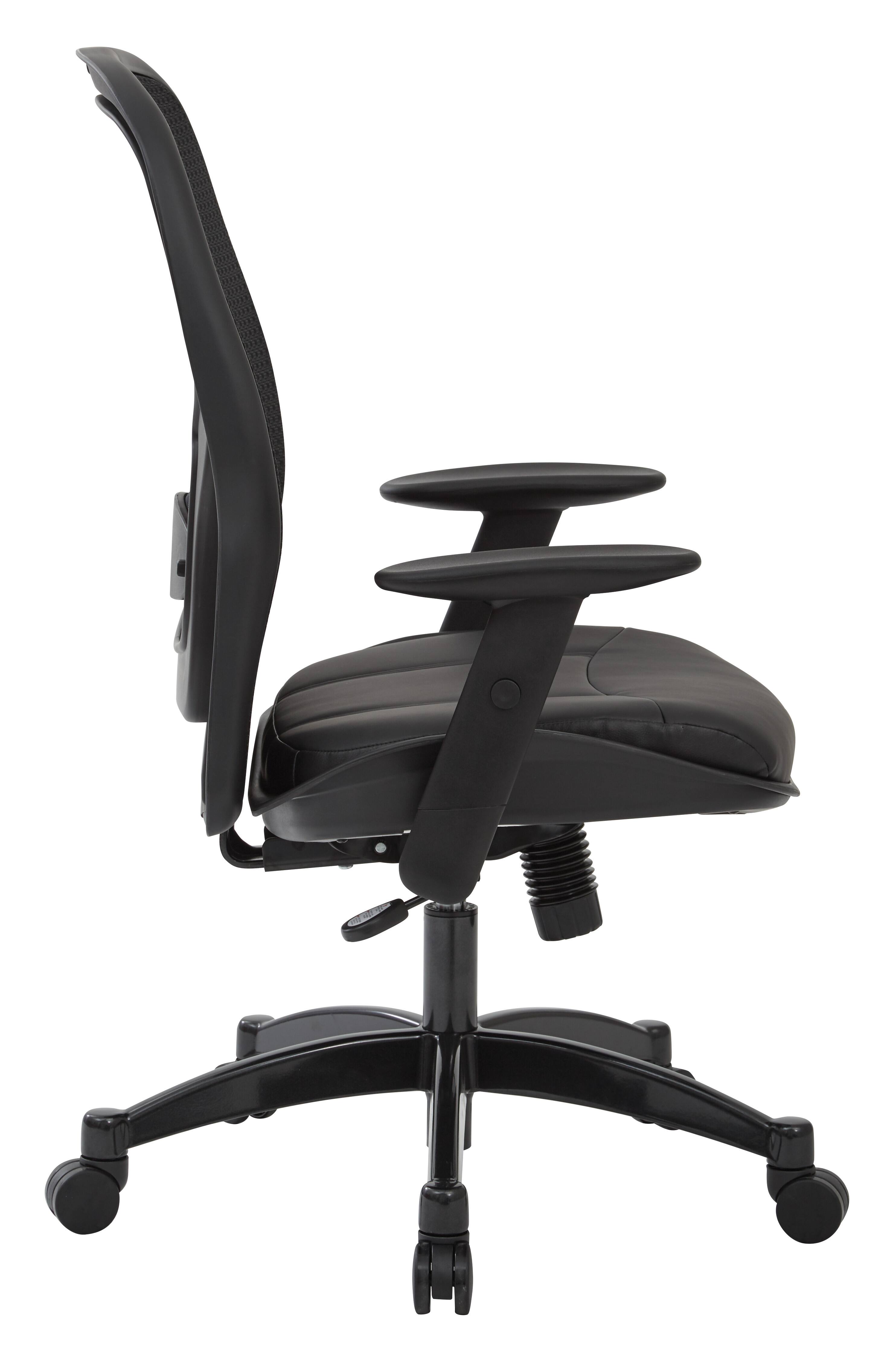 Left. Office Star Products - Breathable Mesh Back Chair - Black.