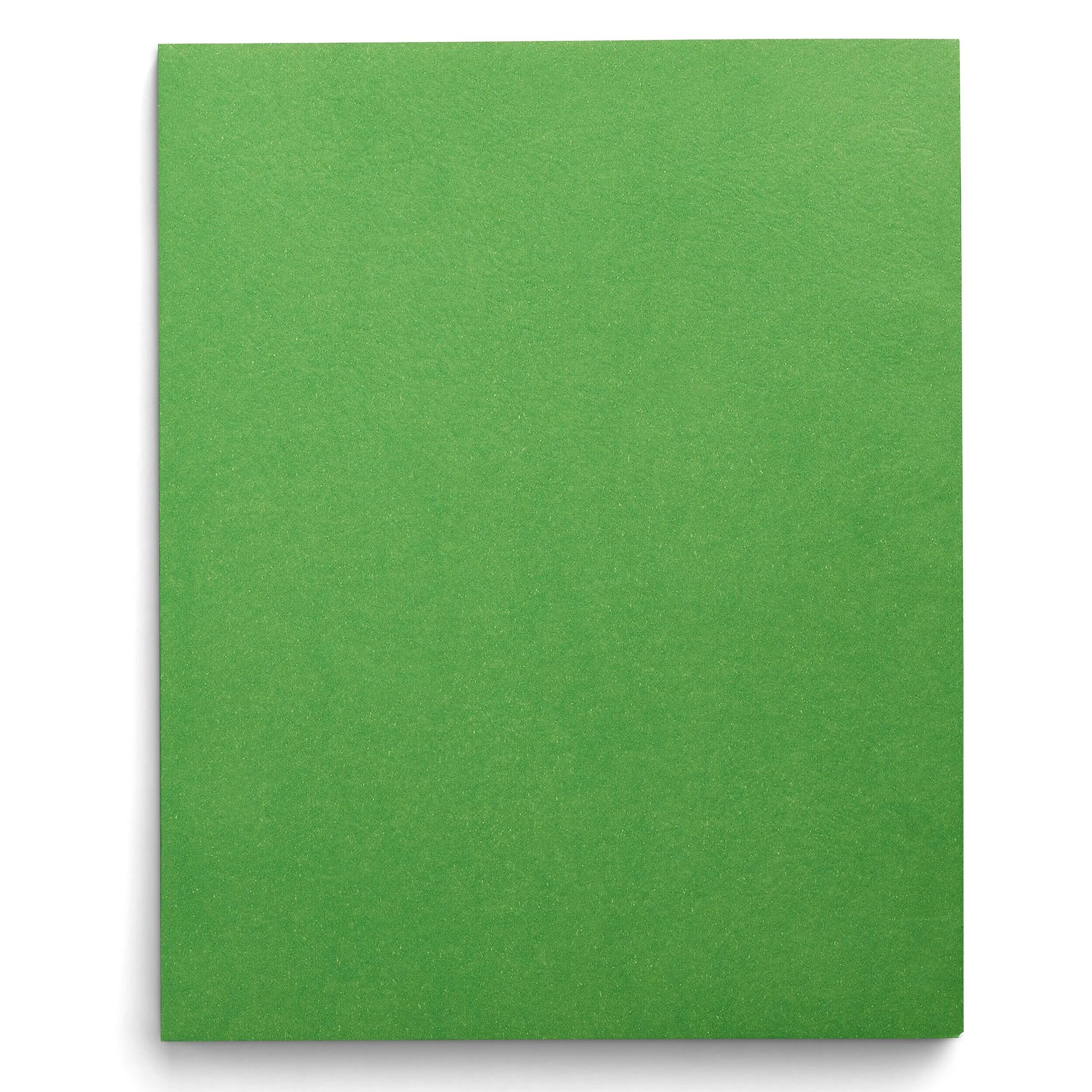 Alt View 6. Staples - Smooth 2-Pocket Paper Folder with Fasteners, 25/Box - Green.