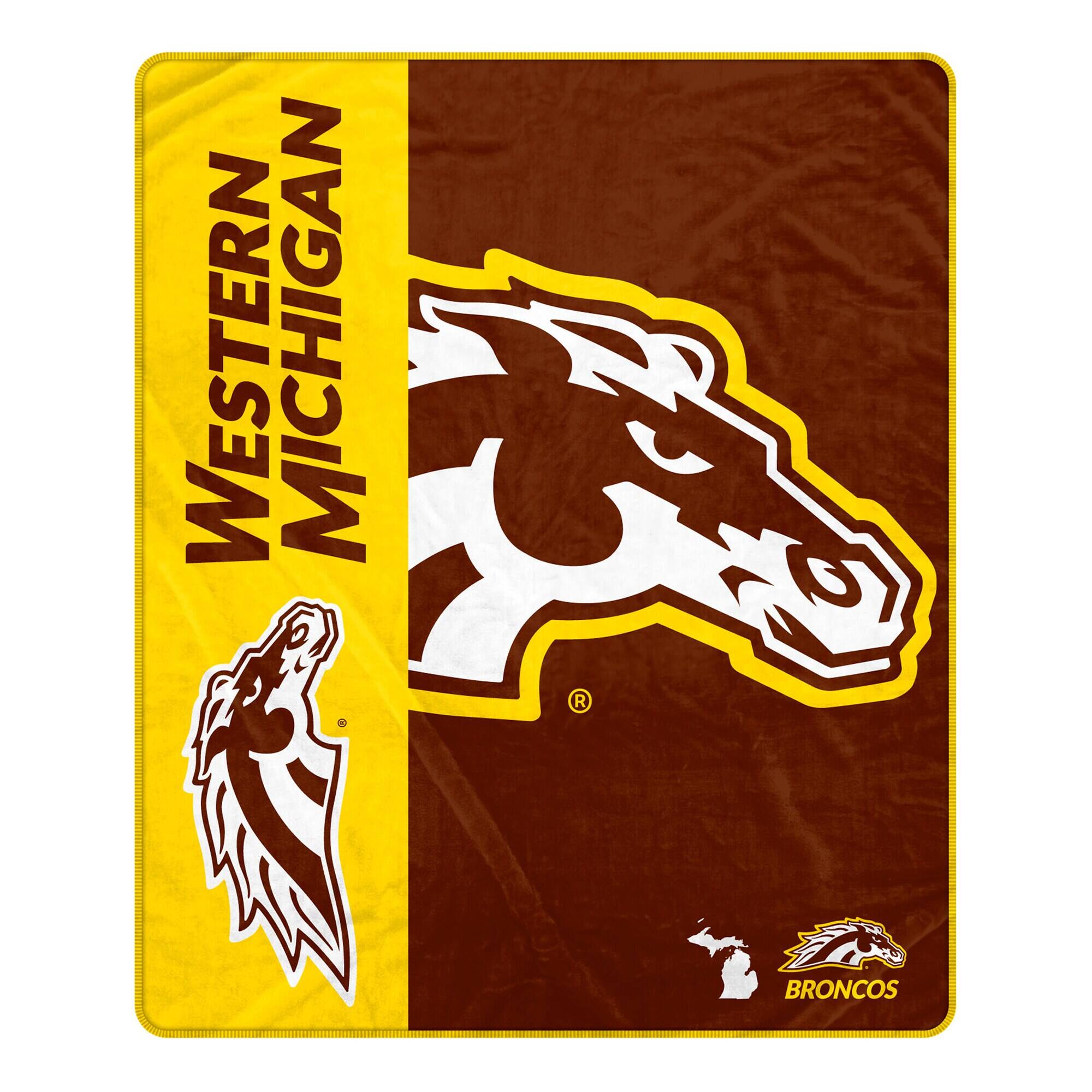 Pegasus - Western Michigan Broncos 50" x 60" Endzone Ultra Soft Throw Blanket - Multicolor