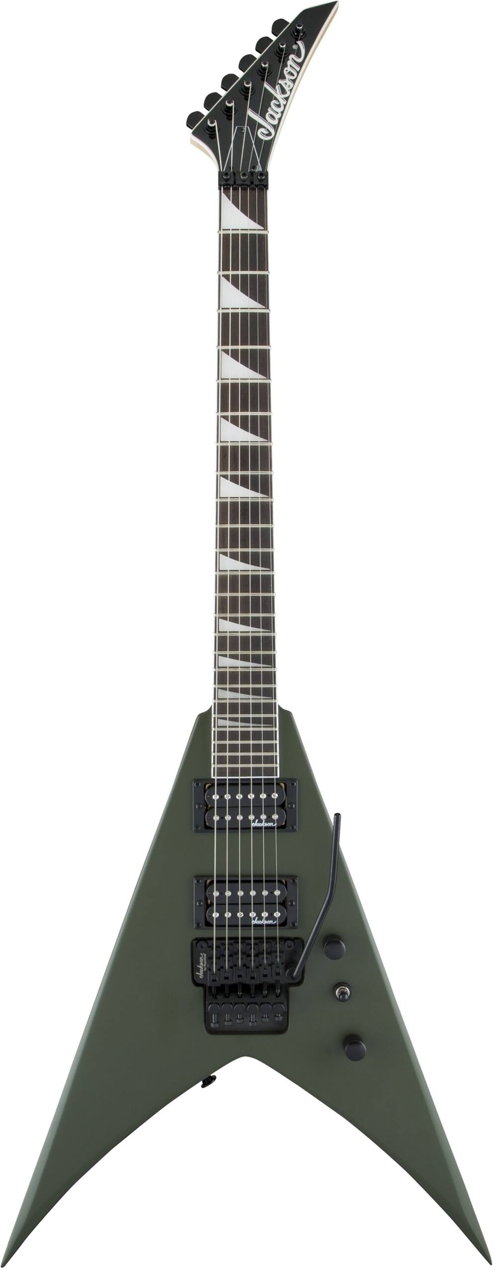 Left. Jackson - Jackson JS Series King V JS32, Matte Army Drab Electric Guitar.