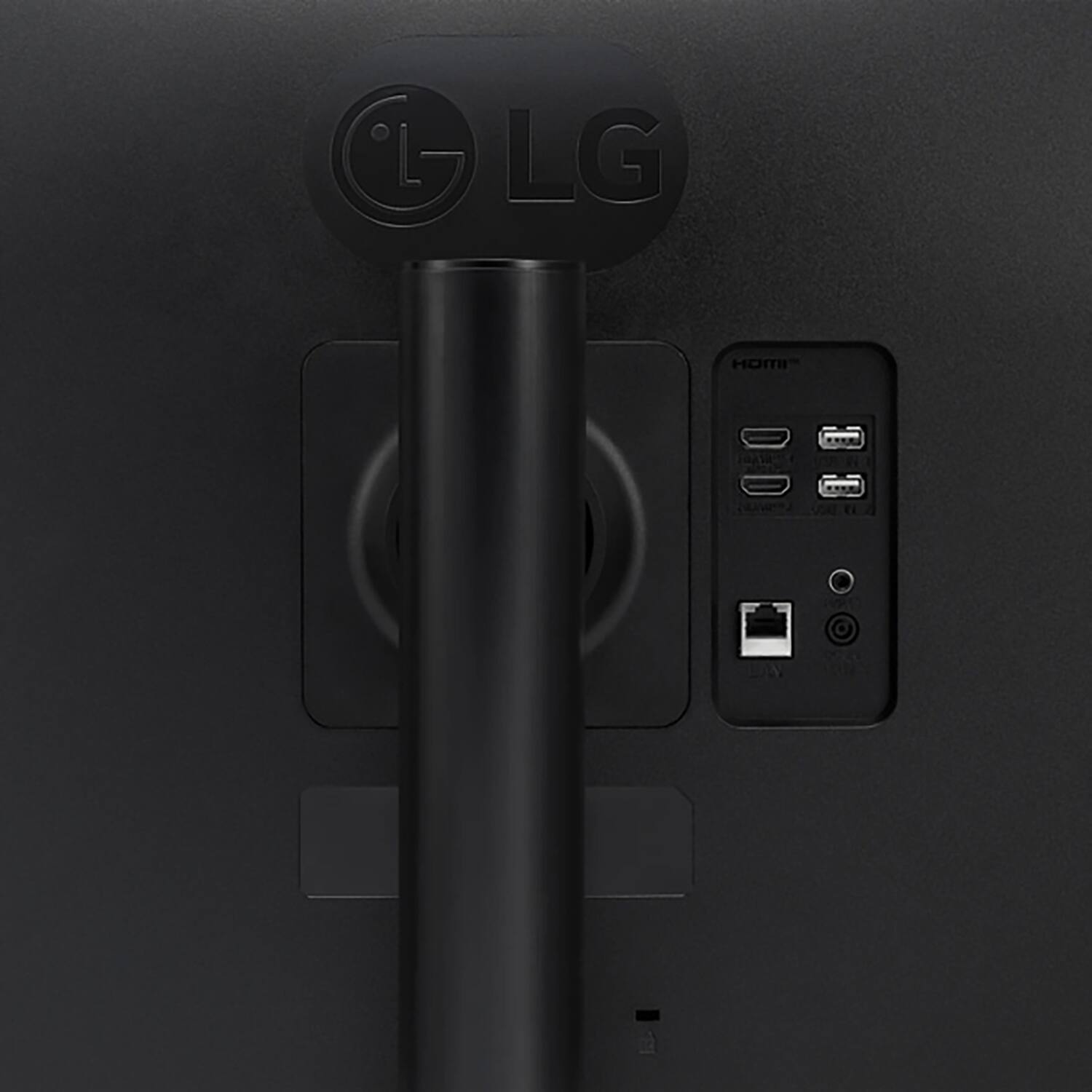 Alt View 3. LG - 34" Smart Monitor WQHD 1440P Curved Screen 100Hz with webOS Tilt/Height Adjustable Stand - Black.