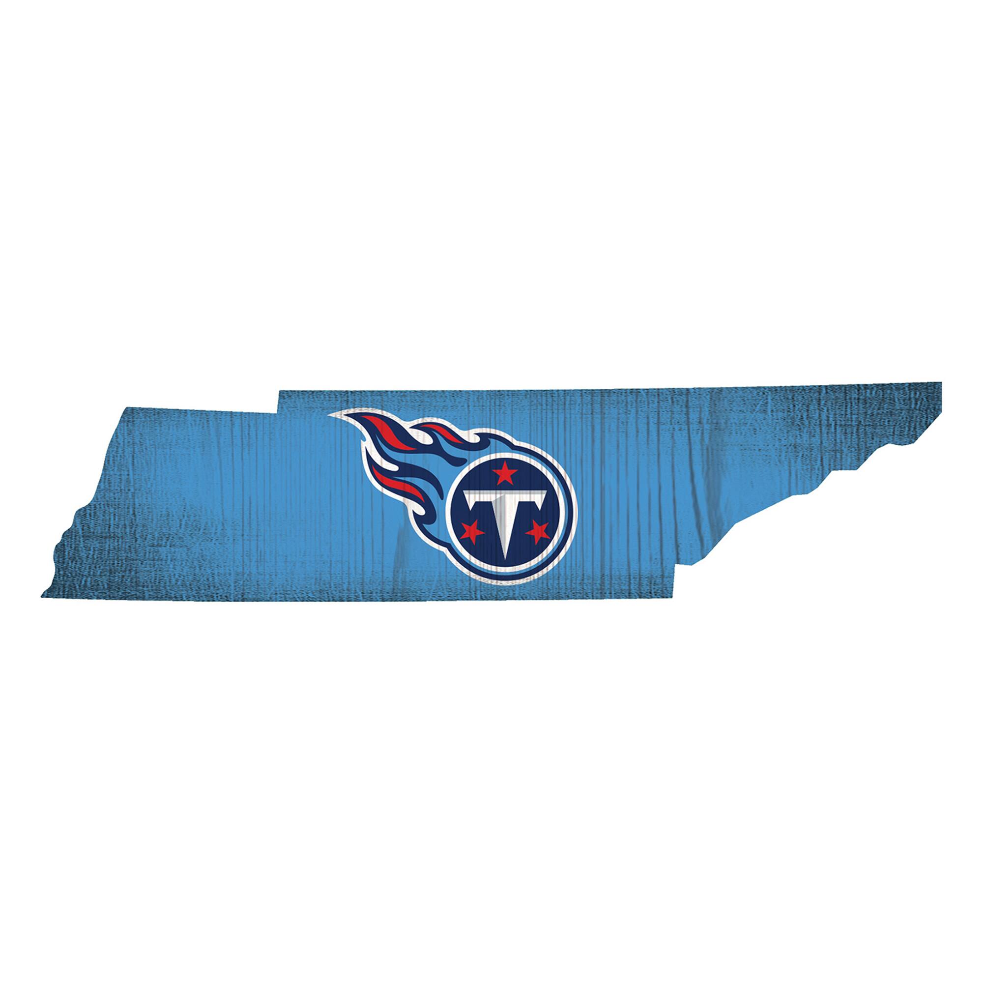 Tennessee Titans 12" Logo State Sign