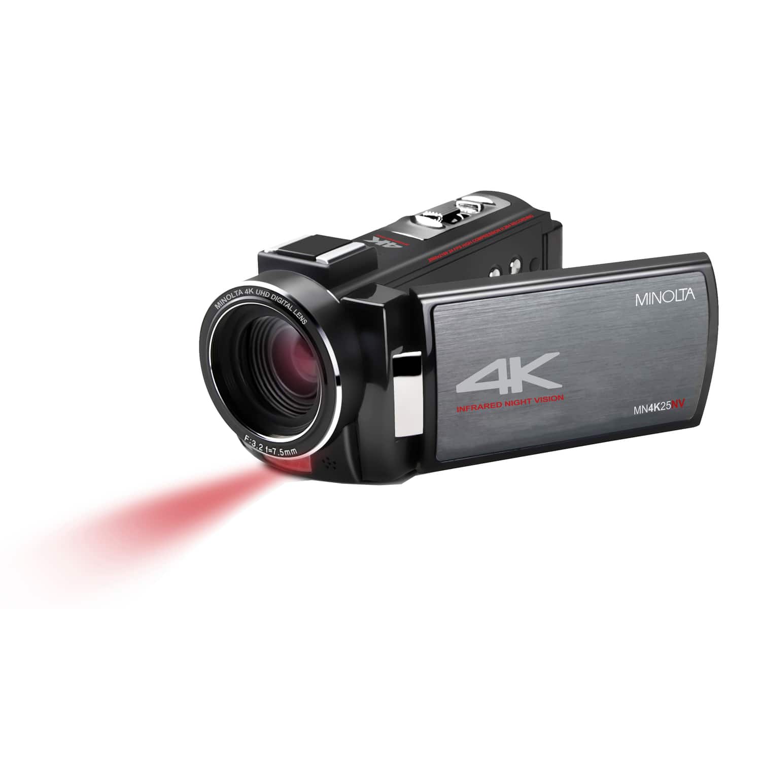 Minolta MN4K25NV 4K Ultra HD 30 MP Night Vision Camcorder (Black