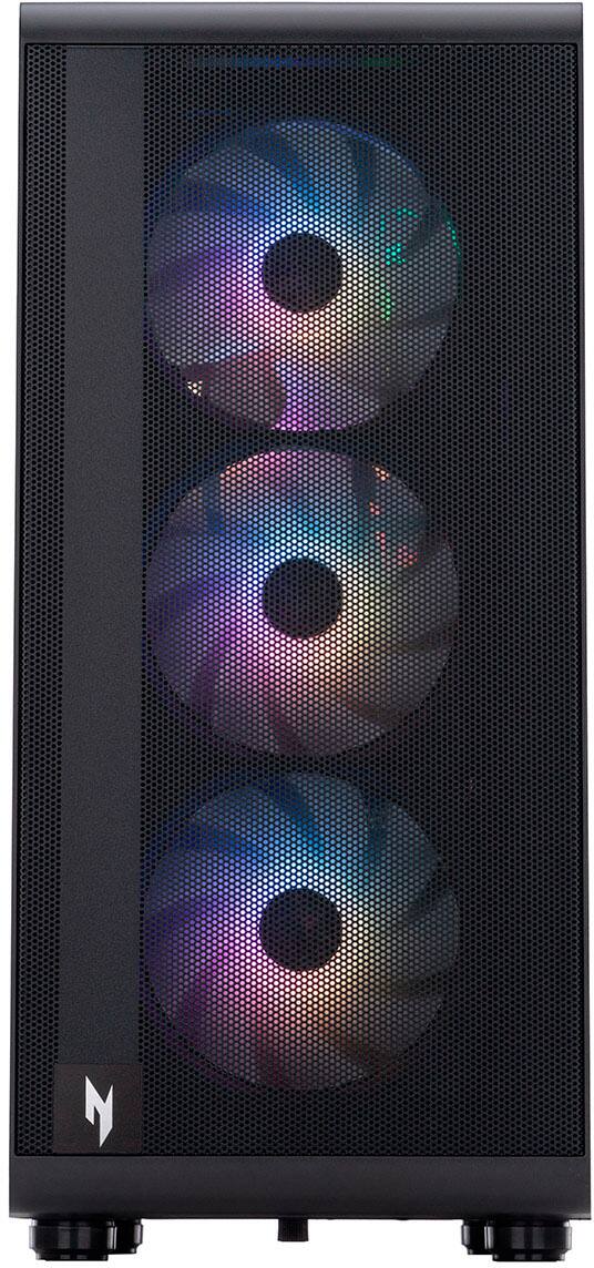 Alt View 5. Acer - Acer - Nitro 60 Gaming Desktop - Intel Core i7-14700F - 32GB DDR5 Memory - NVIDIA GeForce RTX 5070 - 1TB SSD - Black - Black.