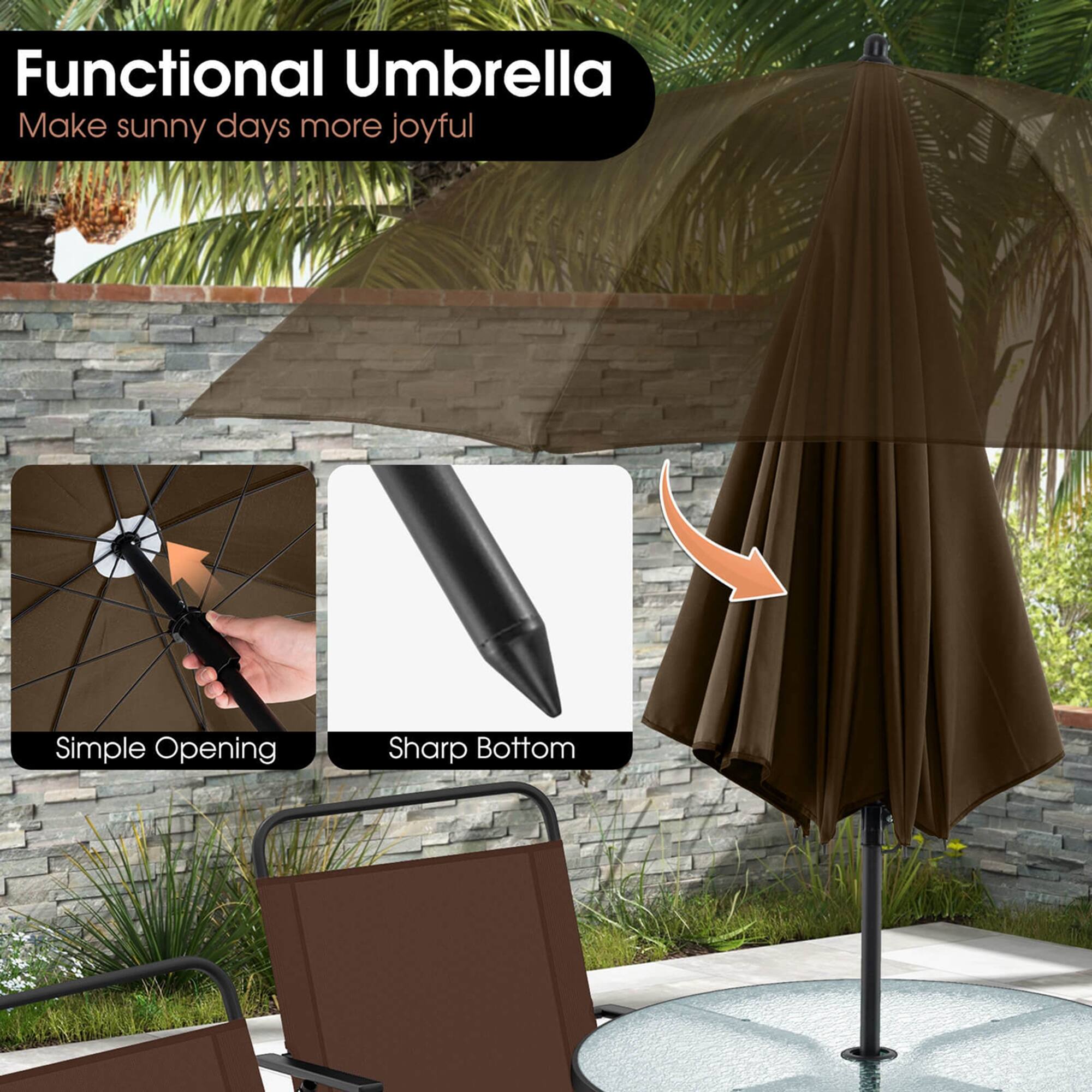 Functional Umbrella, Make sunny days more joyful, Simple Opening, Sharp Bottom