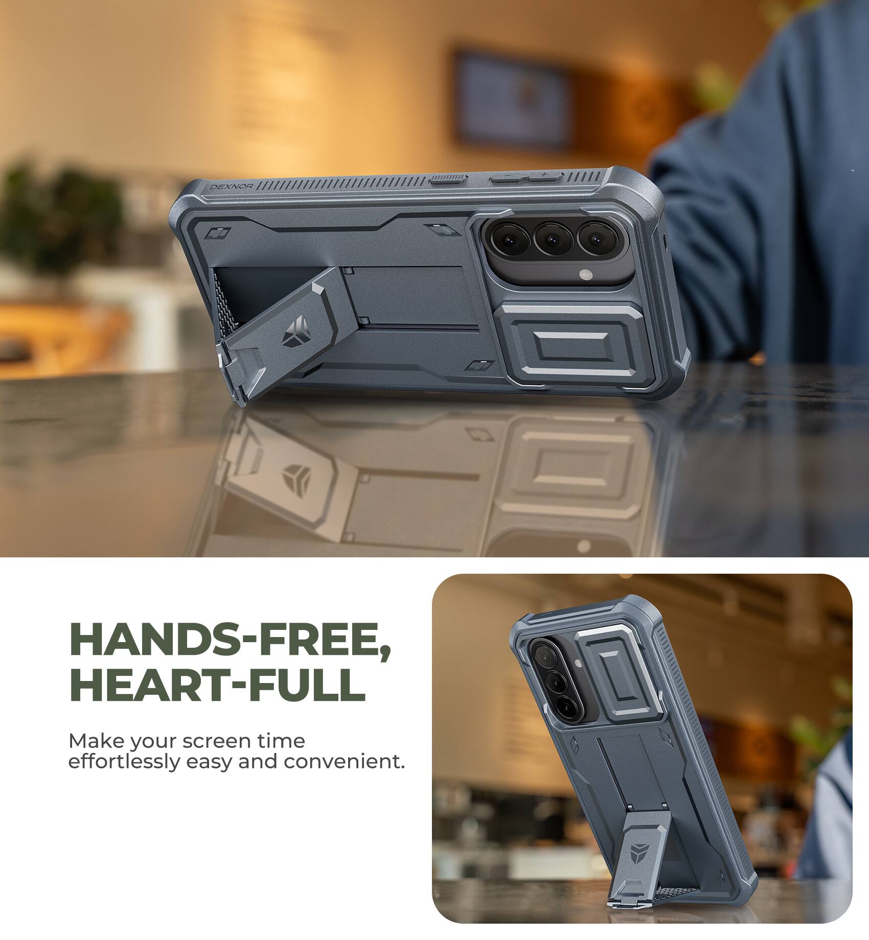 HANDS-FREE, HEART-FULL  
Make your screen time effortlessly easy and convenient.