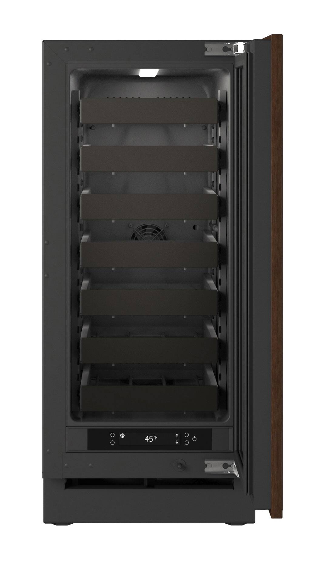 Alt View 2. U-Line - U-Line 15"W. 2.8 Cu.Ft. Built-In Wine Refrigerator-Panel Ready - Integrated Solid.