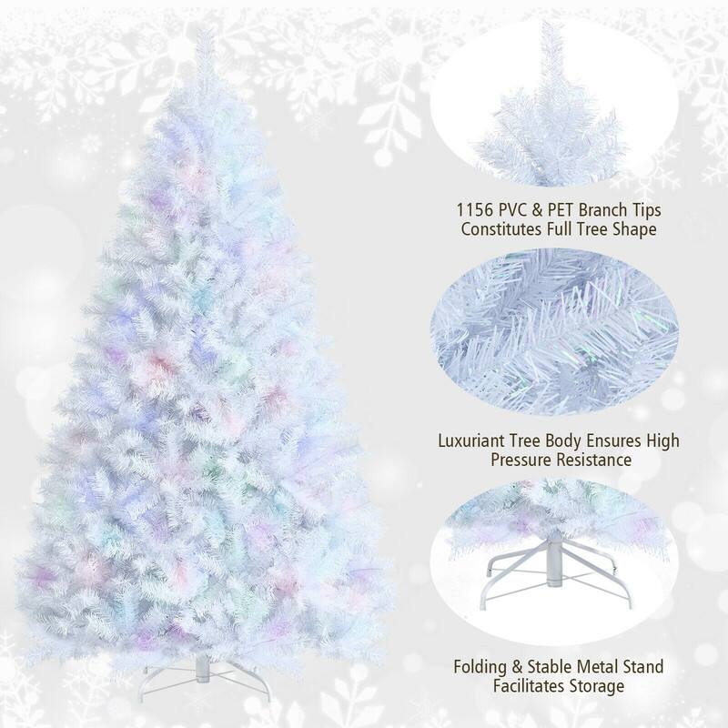 1156 PVC & PET Branch Tips Constitutes Full Tree Shape  
Luxuriant Tree Body Ensures High Pressure Resistance  
Folding & Stable Metal Stand Facilitates Storage