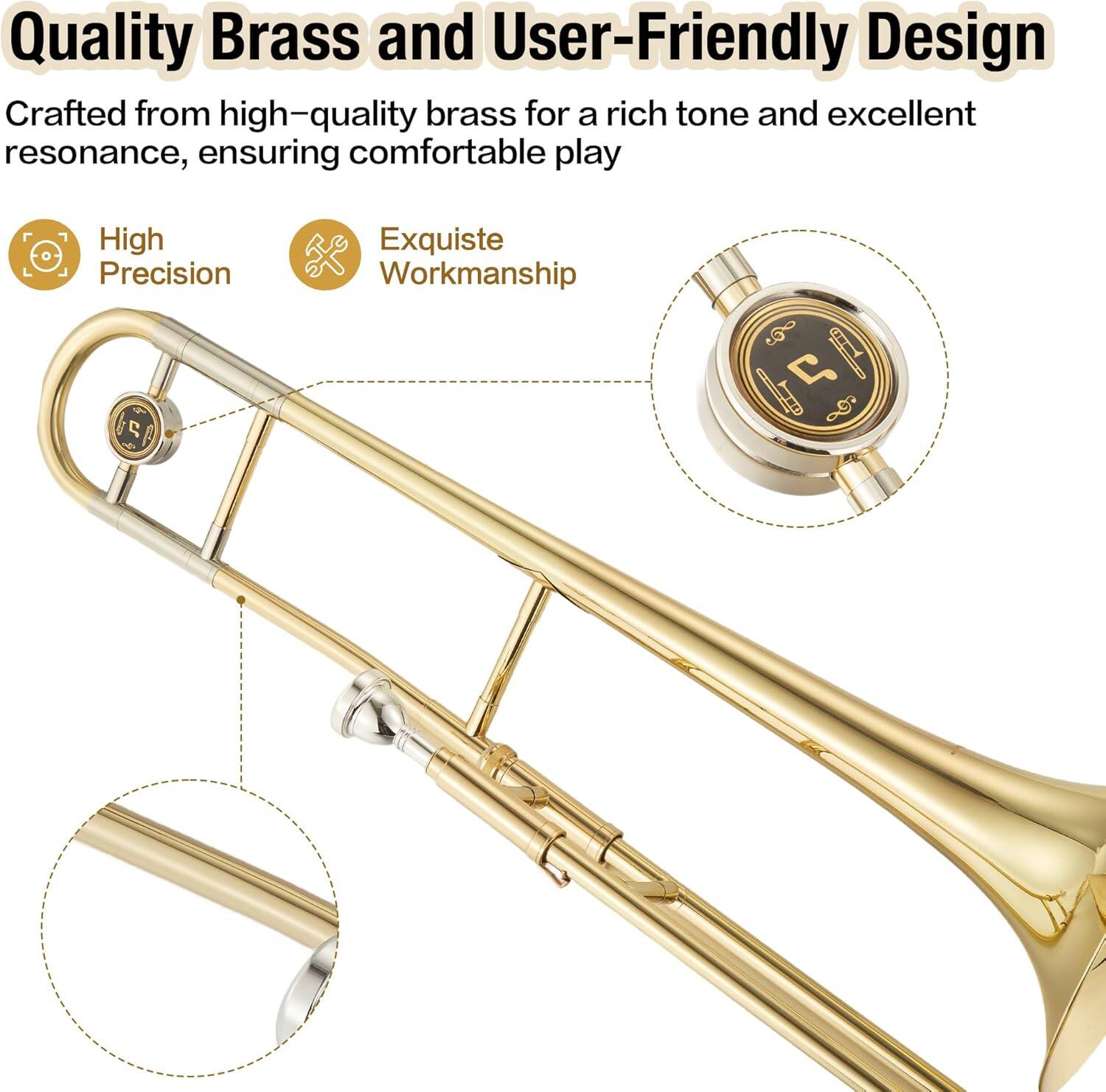 Quality Brass and User-Friendly Design

Crafted from high-quality brass for a rich tone and excellent resonance, ensuring comfortable play

- High Precision
- Exquisite Workmanship