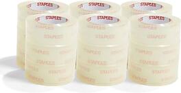 Staples - Heavy Duty Packing Tape, 1.88" x 54.6 Yds, 18/Rolls - Clear