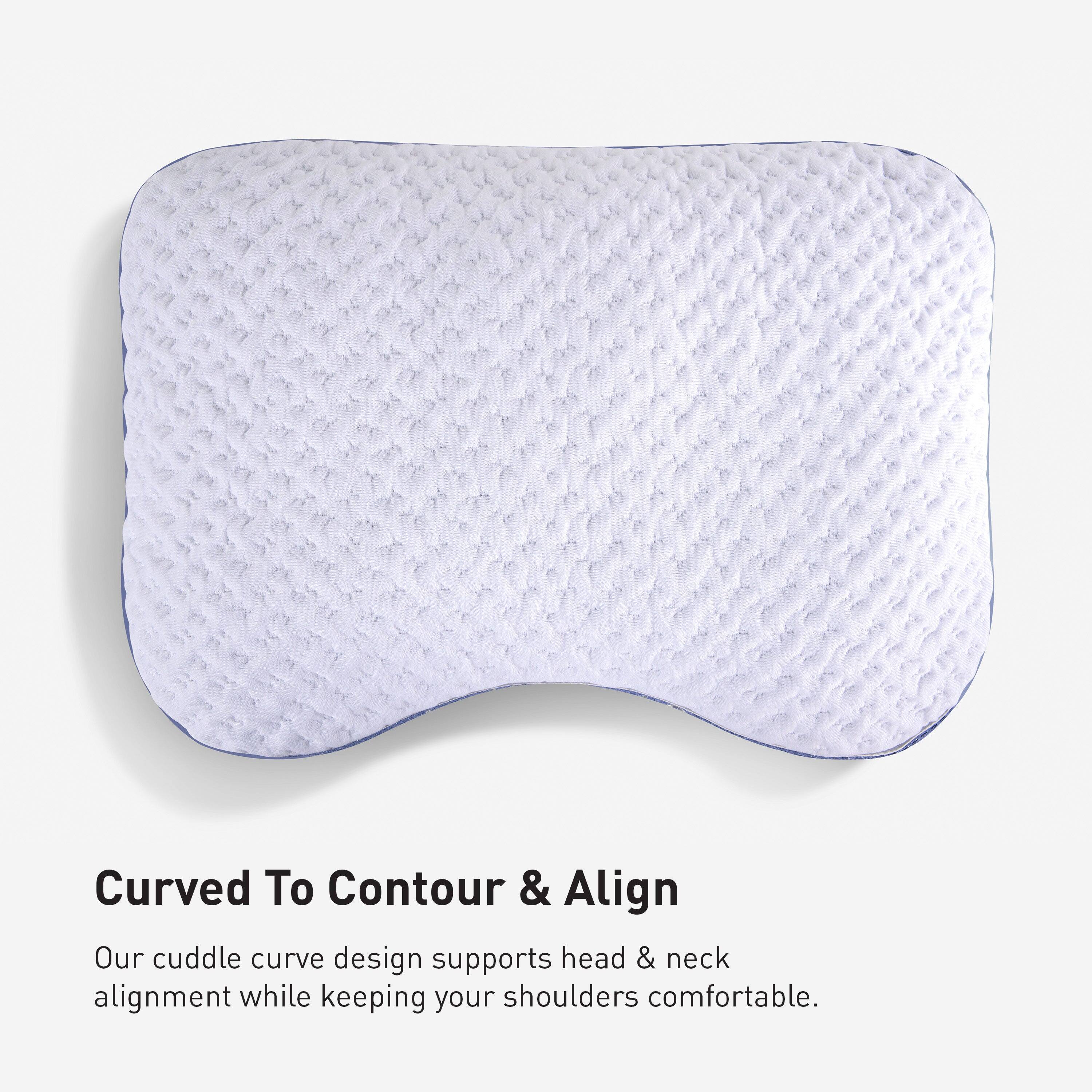 Curved To Contour & Align

Our cuddle curve design supports head & neck alignment while keeping your shoulders comfortable.