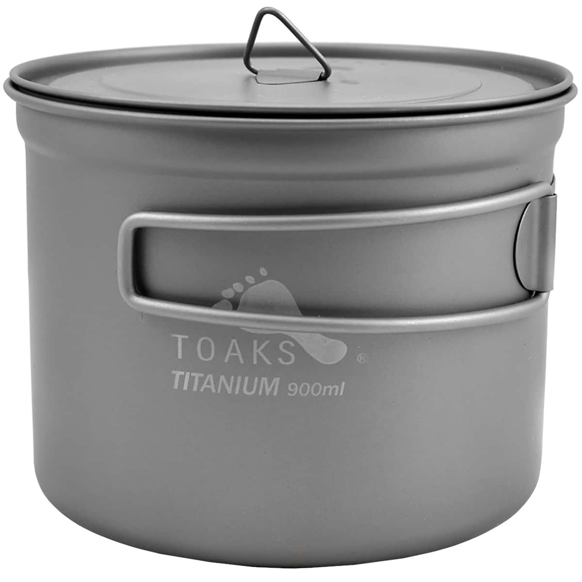 TOAKS - Titanium 900ml D115mm Cooking Pot - POT-900-D115 - Outdoor Camping - Silver
