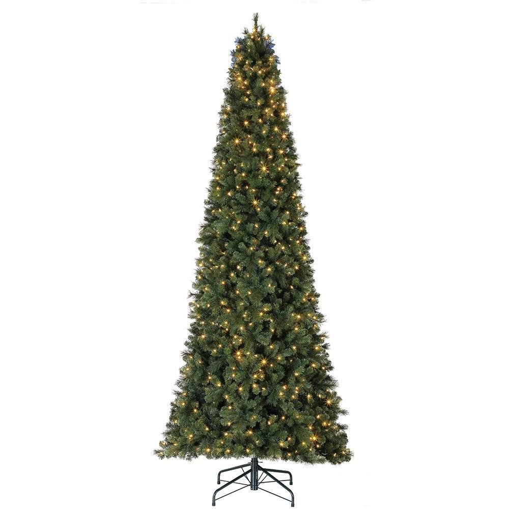 Front. Home Heritage - Home Heritage Cashmere Quick Set 12 Ft 800 LED Pre-Lit Artificial Christmas Tree - Green.