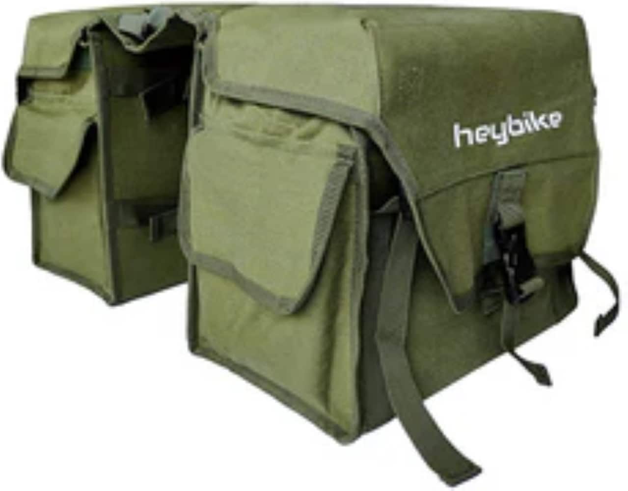 Front. Heybike - Rack Pannier Bag 30L Large Capacity - Green.