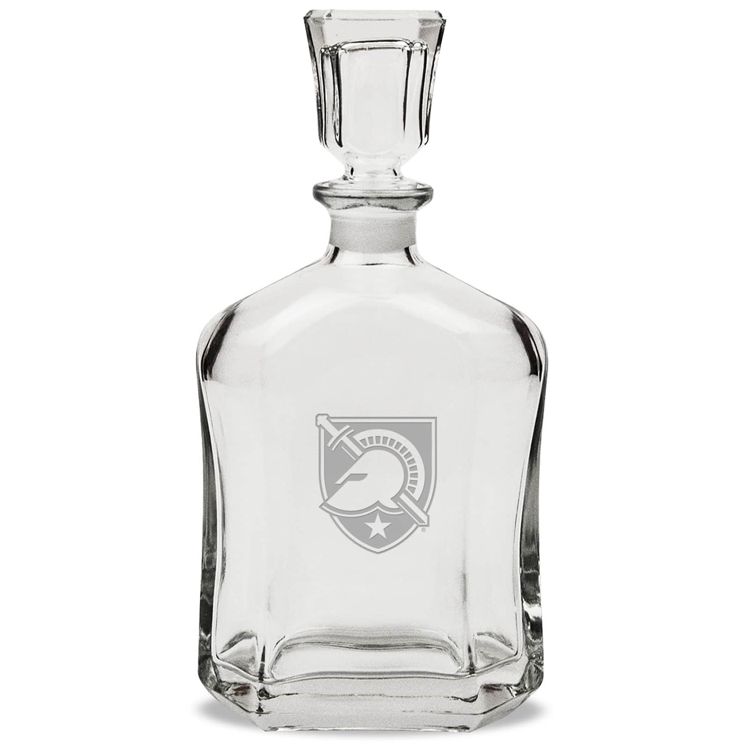 Jardine - Army Black Knights 23.75oz. Crystal Whiskey Decanter - Multicolor