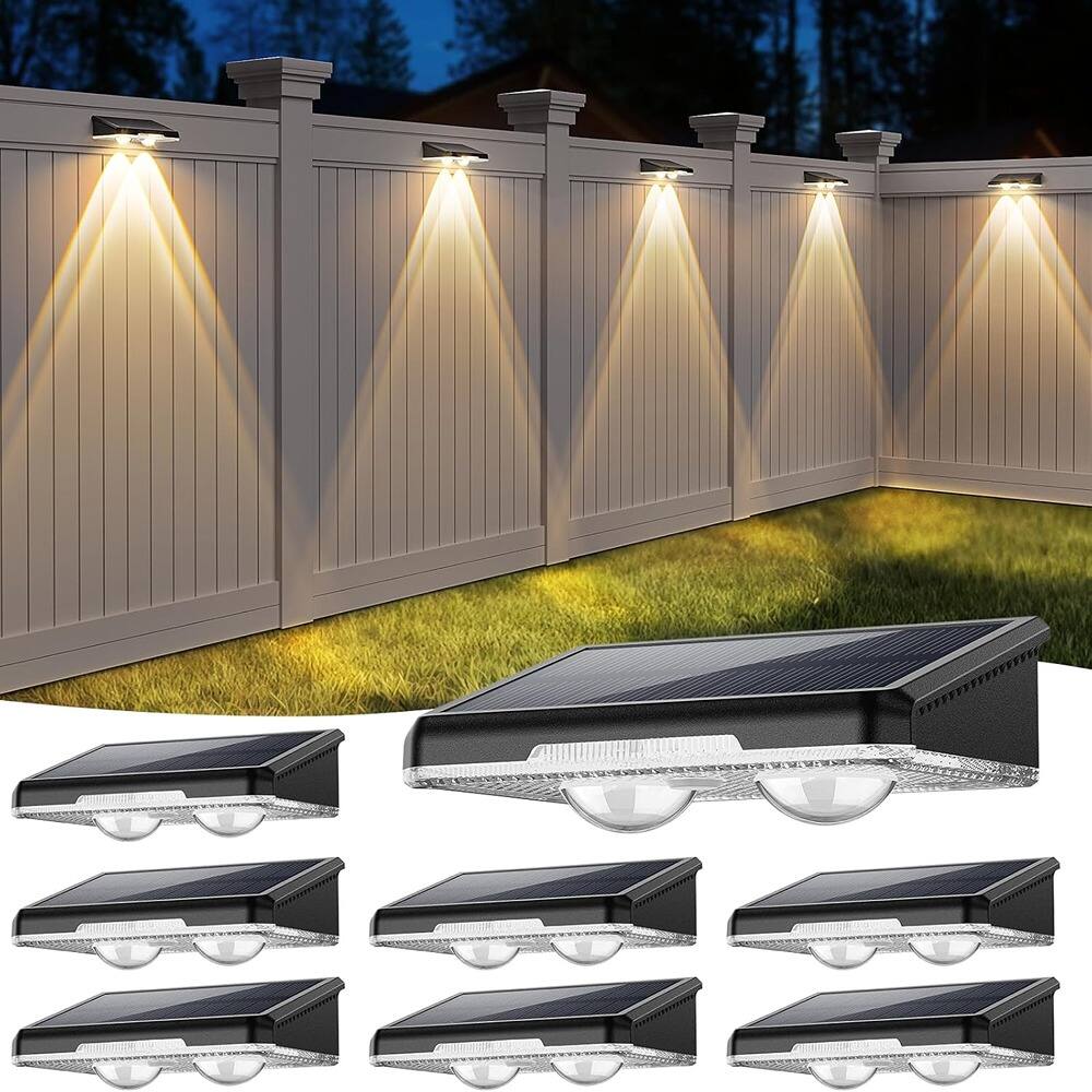 MOSZAR LLC - Color-Changing IP65 Waterproof Solar-Powered Lights for Outdoor Solar - Warm White