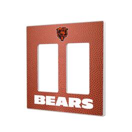 Keyscaper - Chicago Bears Football Design Double Rocker Light Switch Plate - Multicolor