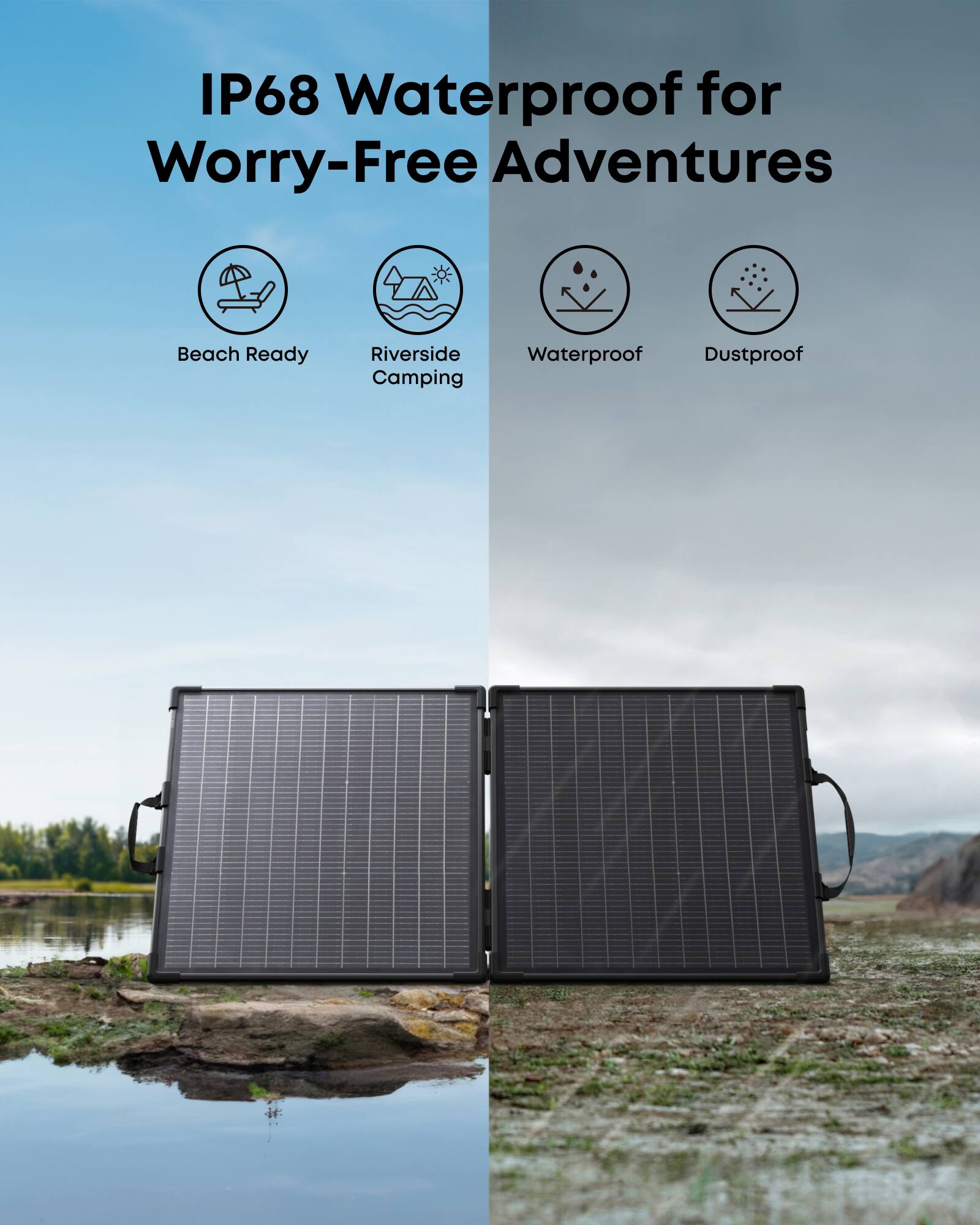 まとめ買値引AnkerSolixPS100PortableSolar Panel Anker SOLIX PS100 Bifacial Portable Solar Panel,100W Foldable with