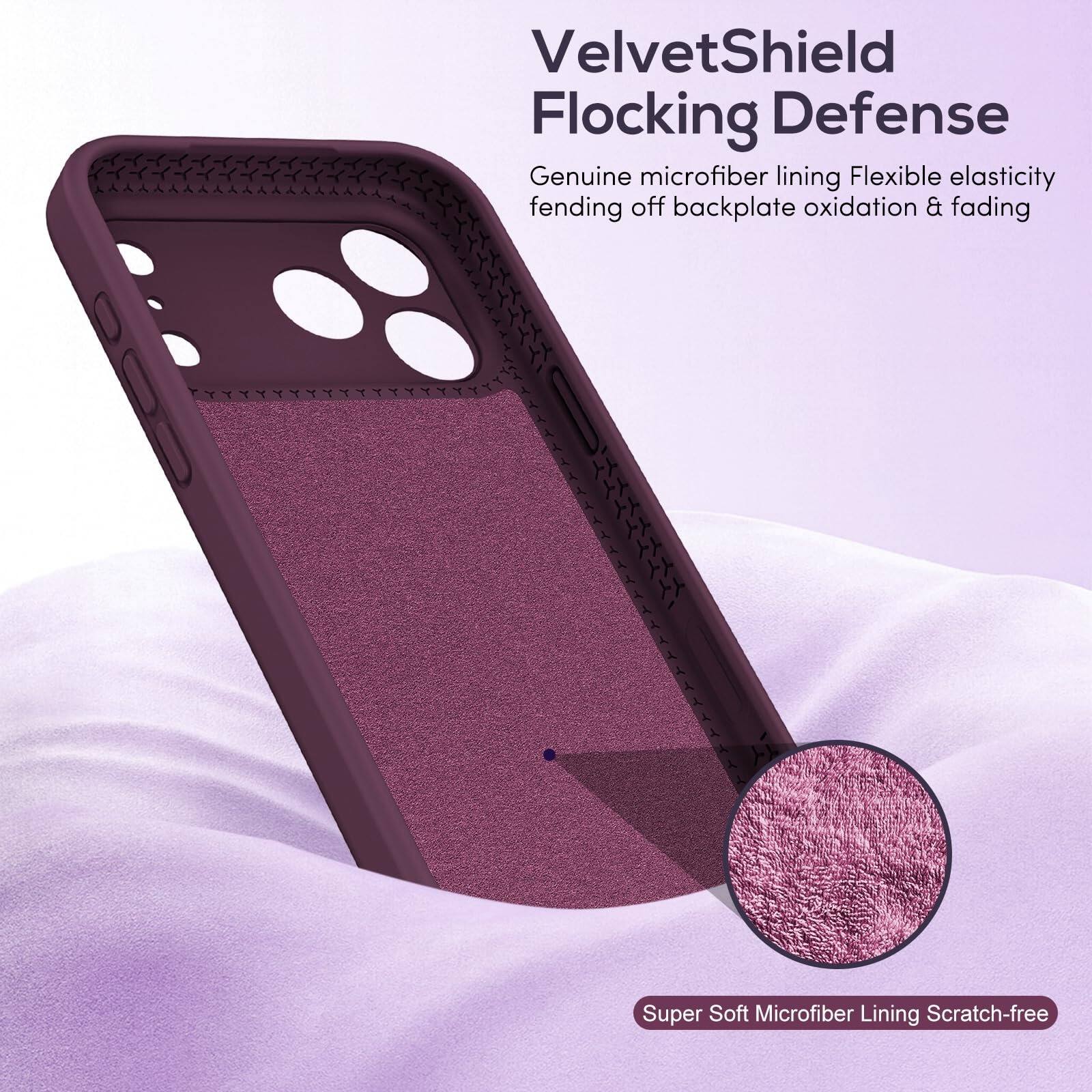 VelvetShield Flocking Defense  
Genuine microfiber lining Flexible elasticity fending off backplate oxidation & fading  
Super Soft Microfiber Lining Scratch-free