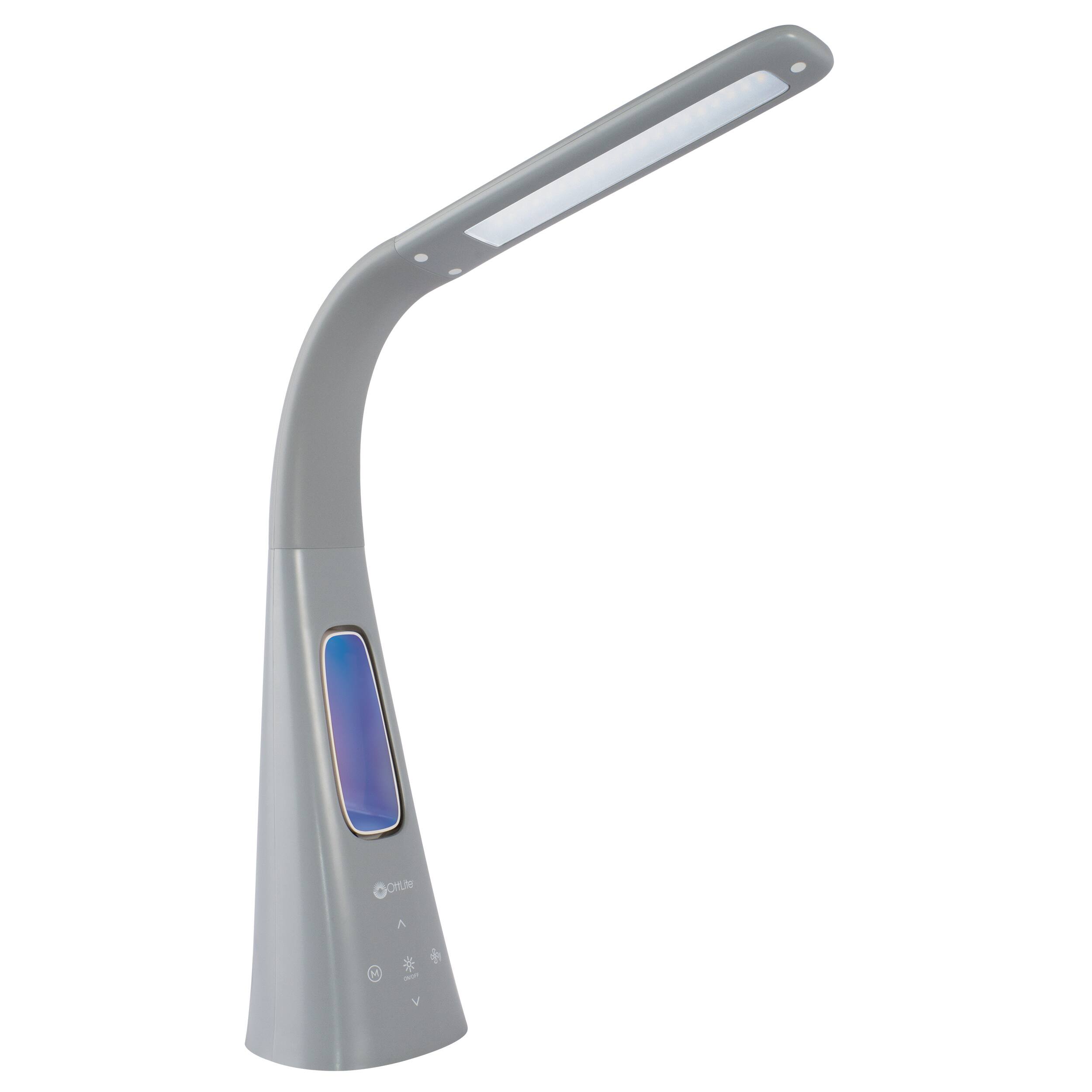 Alt View 22. OttLite - 1300 Lumen Ultimate 3-in-1 Craft Lamp - Nickel/Gray.