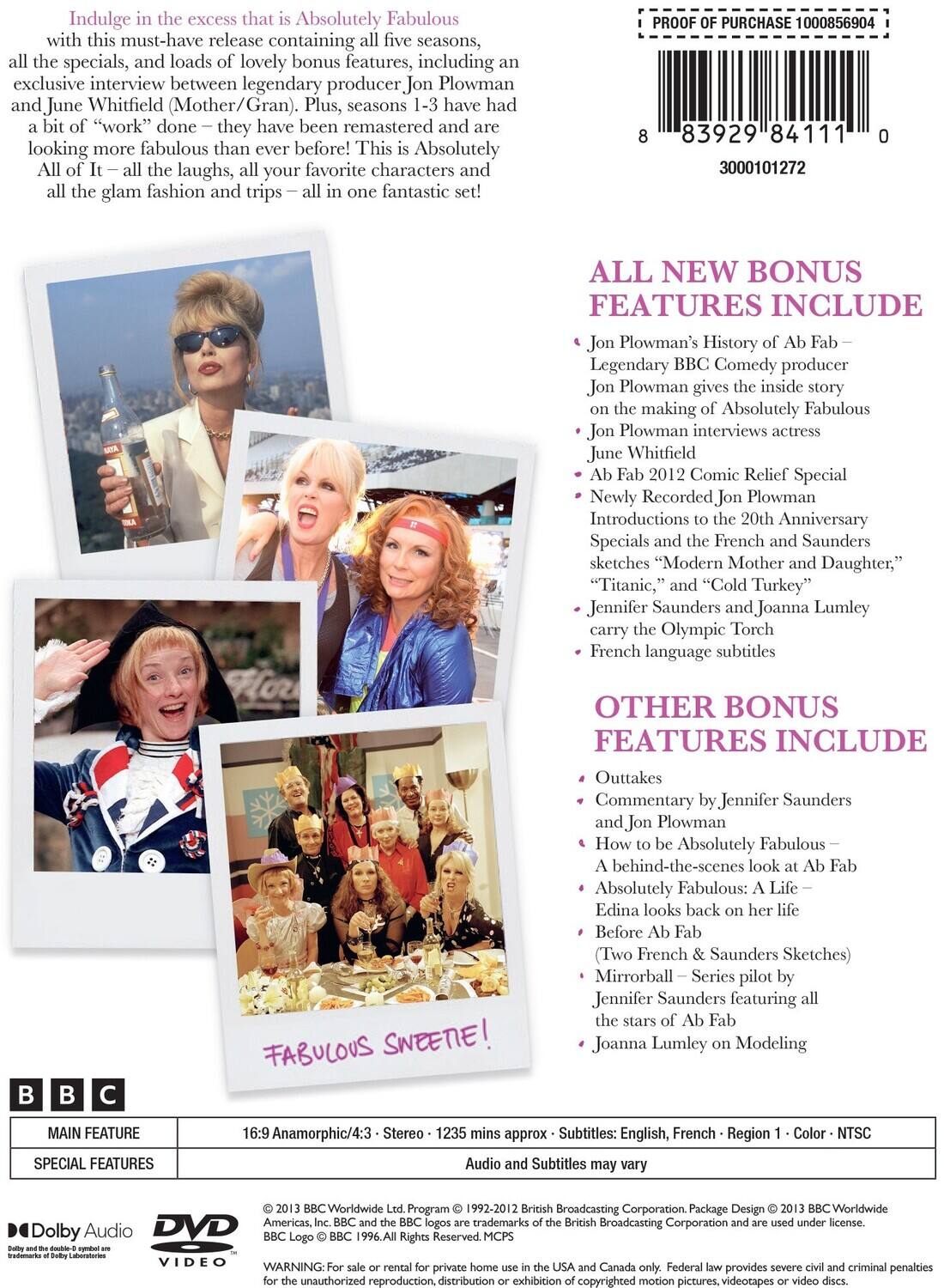 Alt View 1. Absolutely Fabulous: Absolutely All of It!   - DVD.