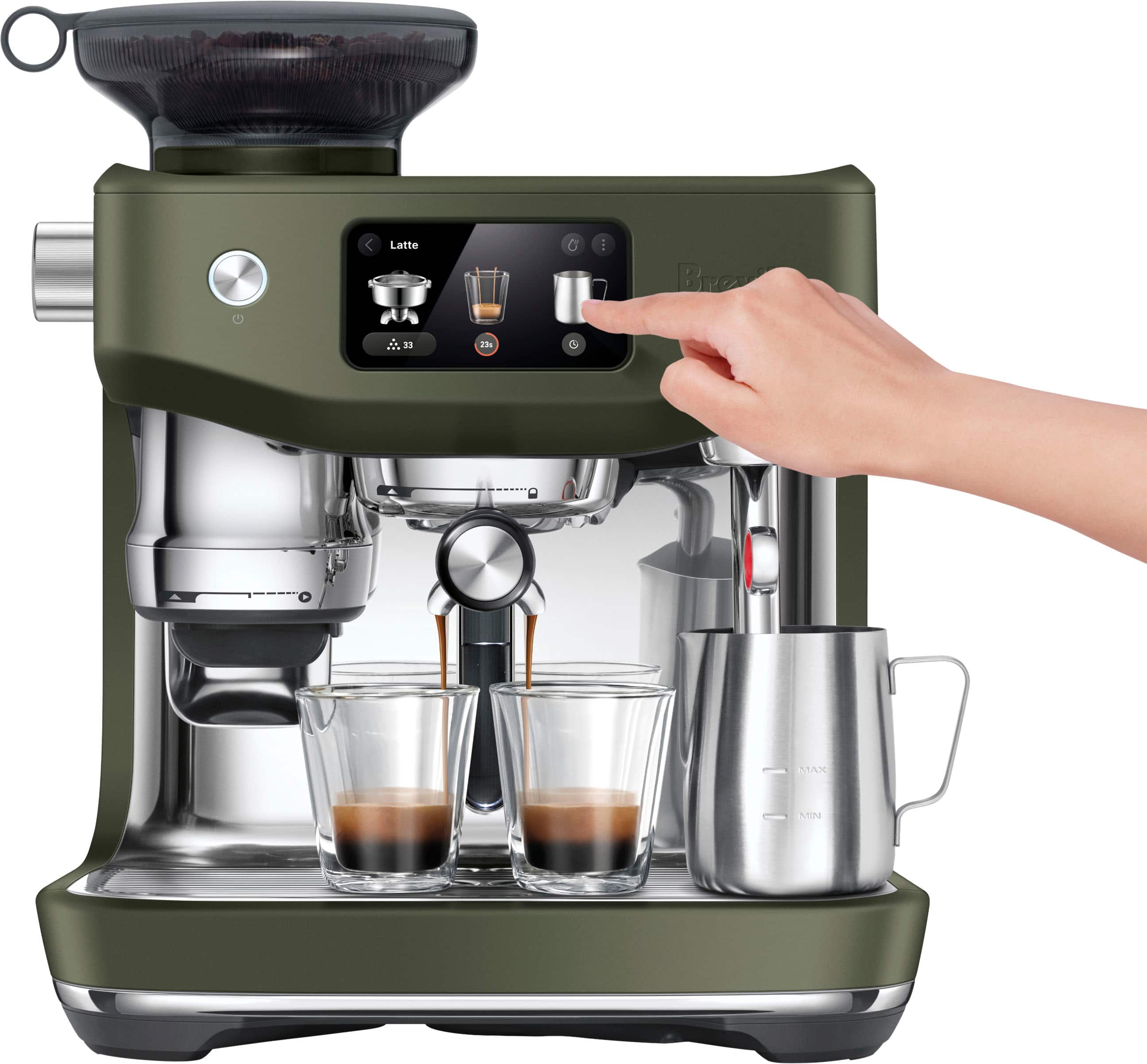 Breville - the Oracle Jet Espresso Machine - Olive Tapenade - Front_Zoom