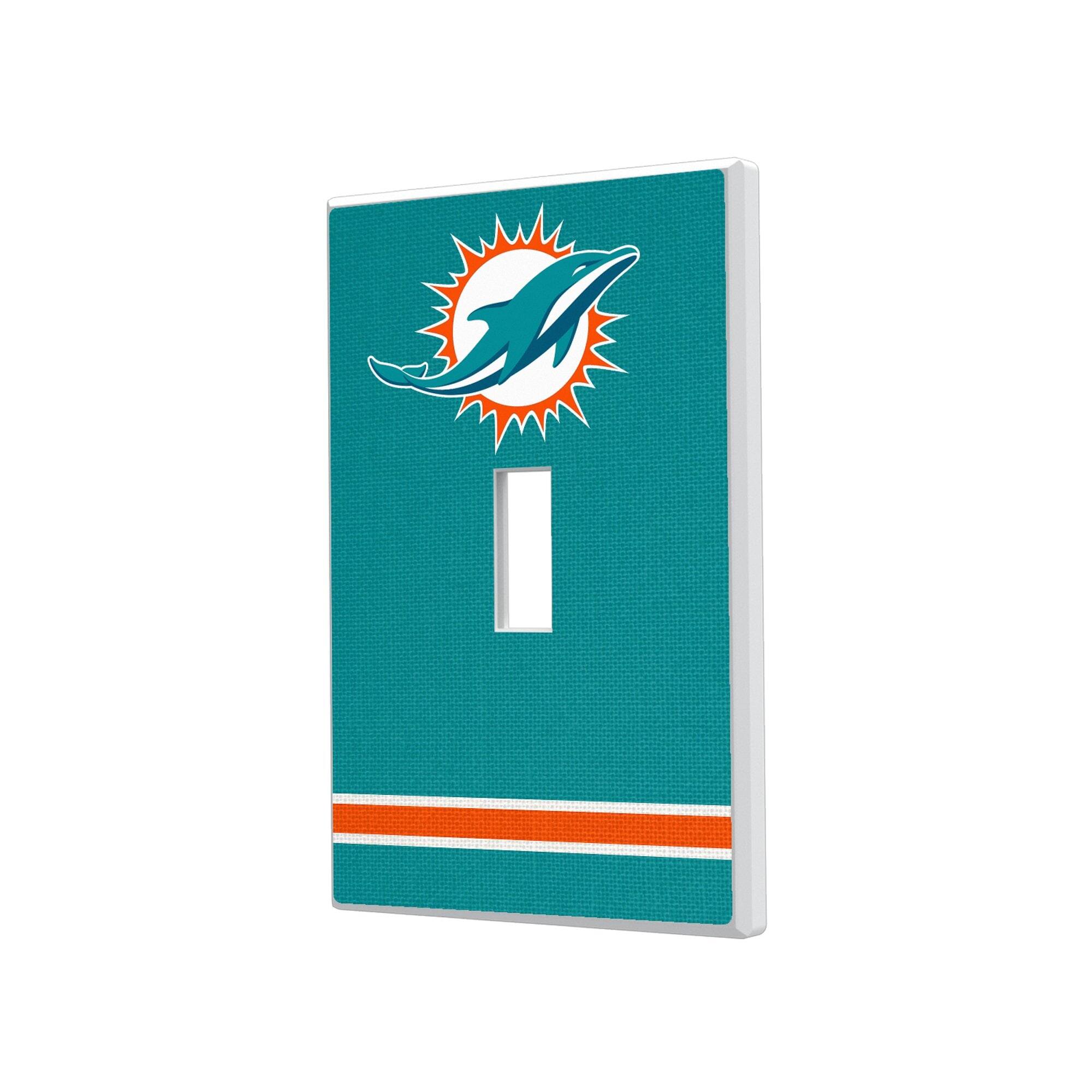 Keyscaper - Miami Dolphins Stripe Single Toggle Light Switch Plate - Multicolor price history on PriceWatchPro