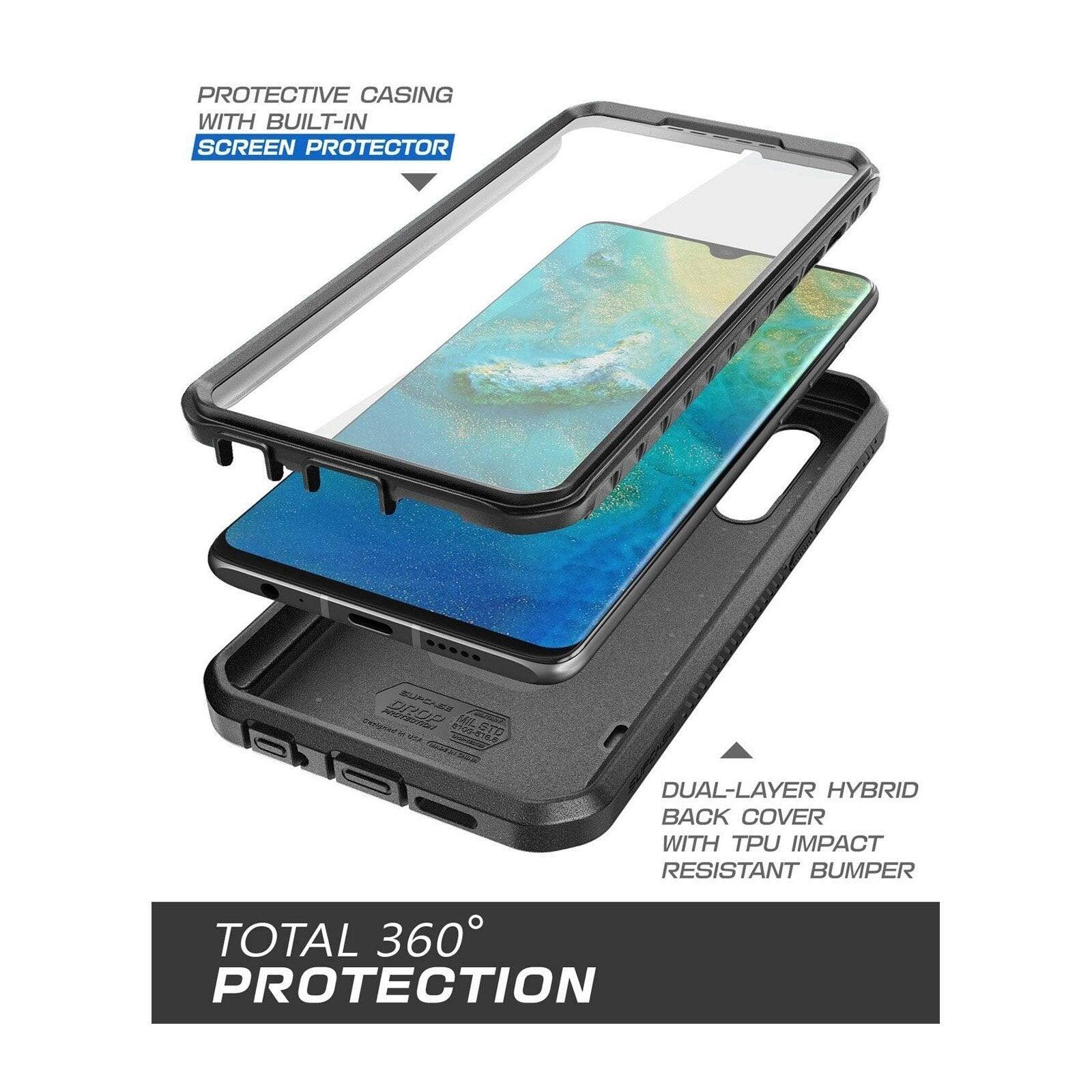 PROTECTIVE CASING WITH BUILT-IN SCREEN PROTECTOR

DUAL-LAYER HYBRID BACK COVER WITH TPU IMPACT RESISTANT BUMPER

TOTAL 360° PROTECTION