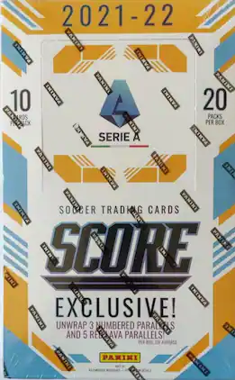2021-22 Panini Score Serie A Soccer Retail 20-Pack Box