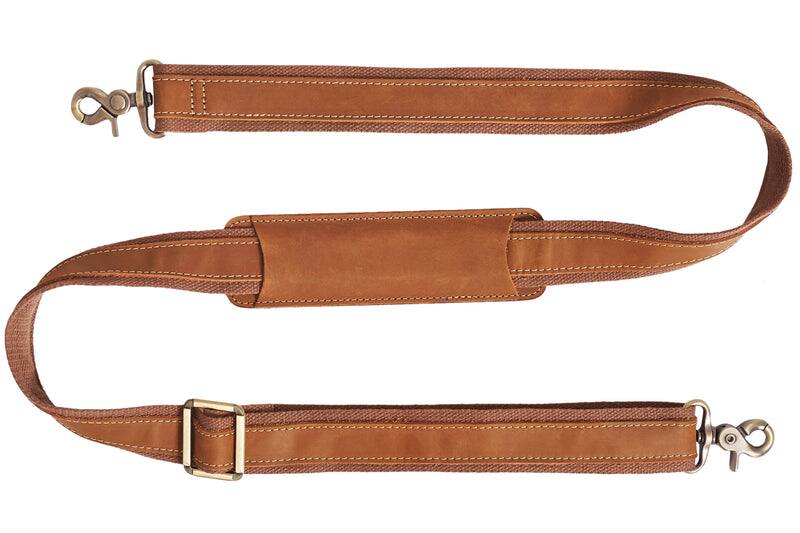 Alt View 6. Luxorro - Leather Briefcase for men. Fits 15" Laptops - Light Brown.