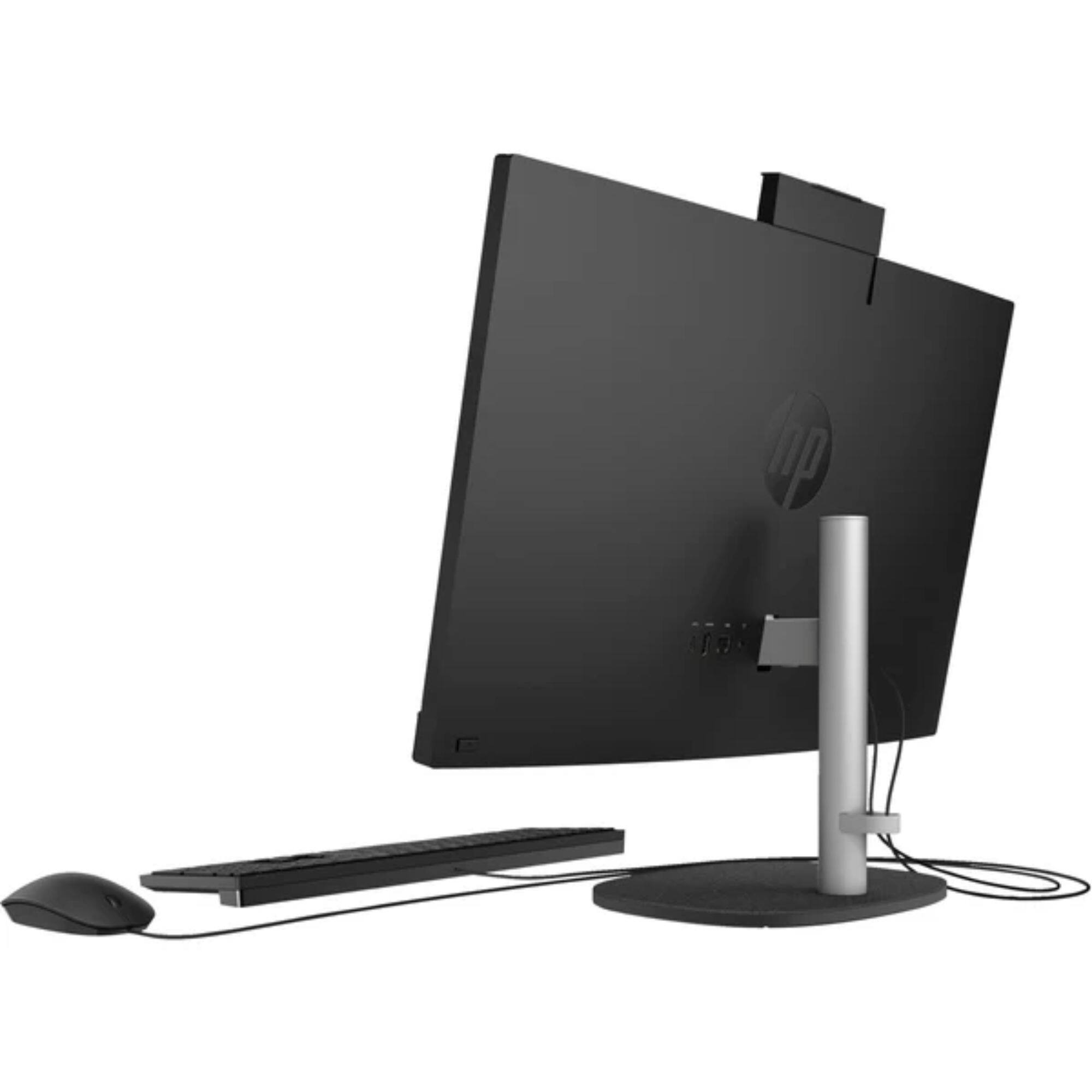 Alt View 3. HP - 24-CR1000T 23.8" FHD Intel Ultra 7 155U 1.2 GHz 16 GB 1 TB SSD Intel Iris Xe Graphics Windows 11 Home All-In-One Desktop - Black.