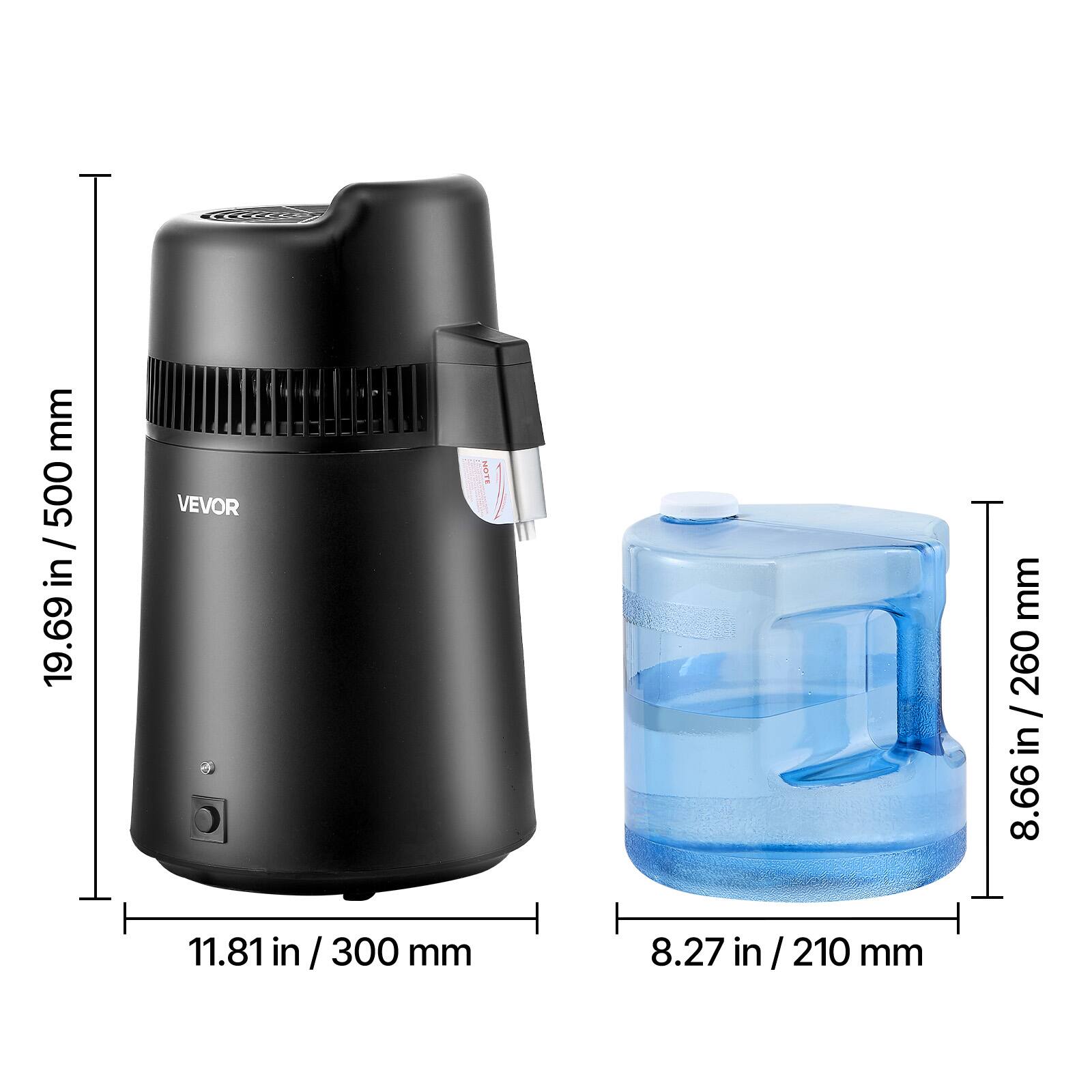 mm 500 / in 19.69  
NOTE VEVOR O 11.81 in/300mm  
8.27 in/210 mm  
mm 8.66 in / 260mm / 260 in 8.66