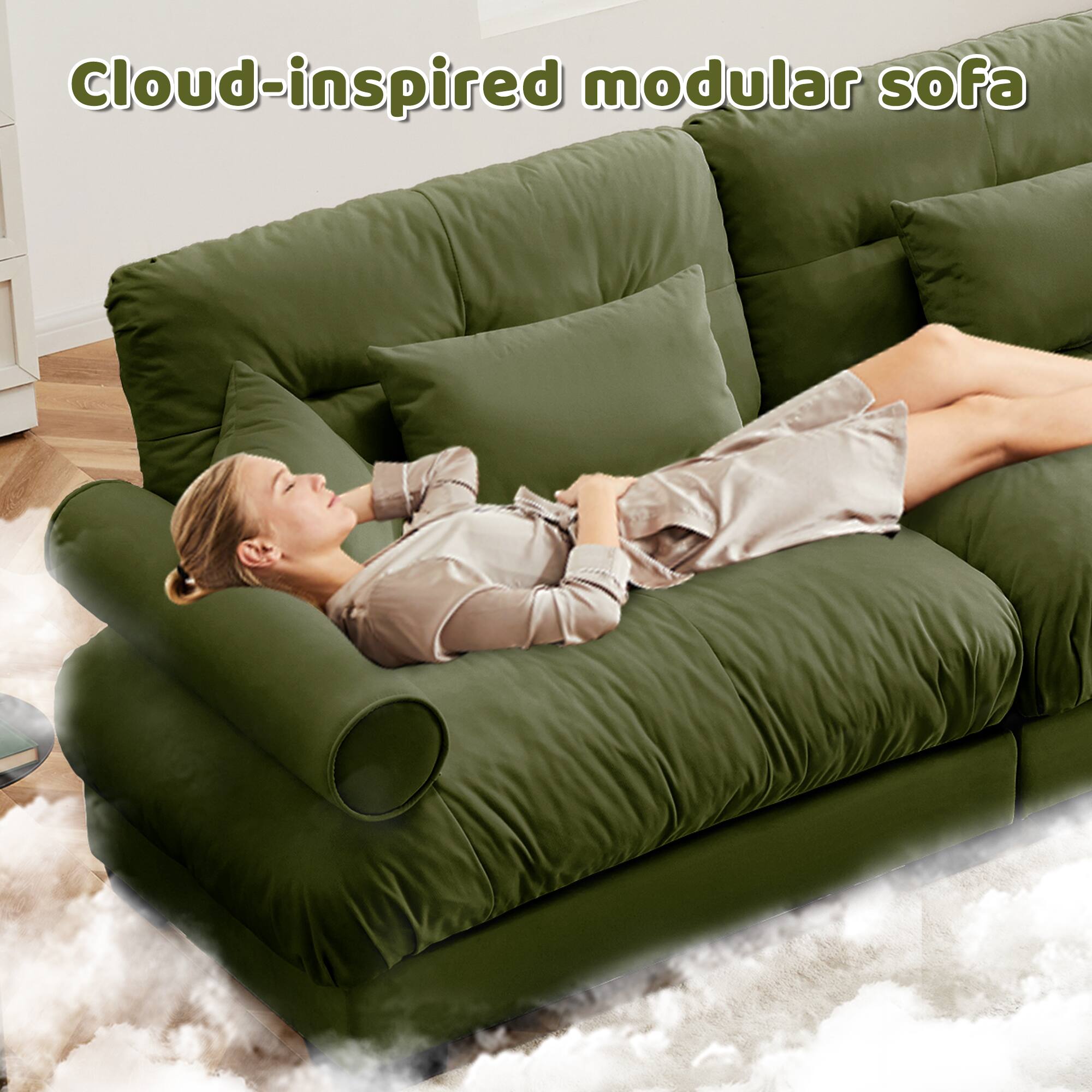 Cloud-inspired modular sofa