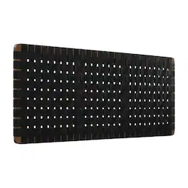 FurniFact - Vegan Leather Queen Headboard Wall-Mount Design with DurableTexture - Black