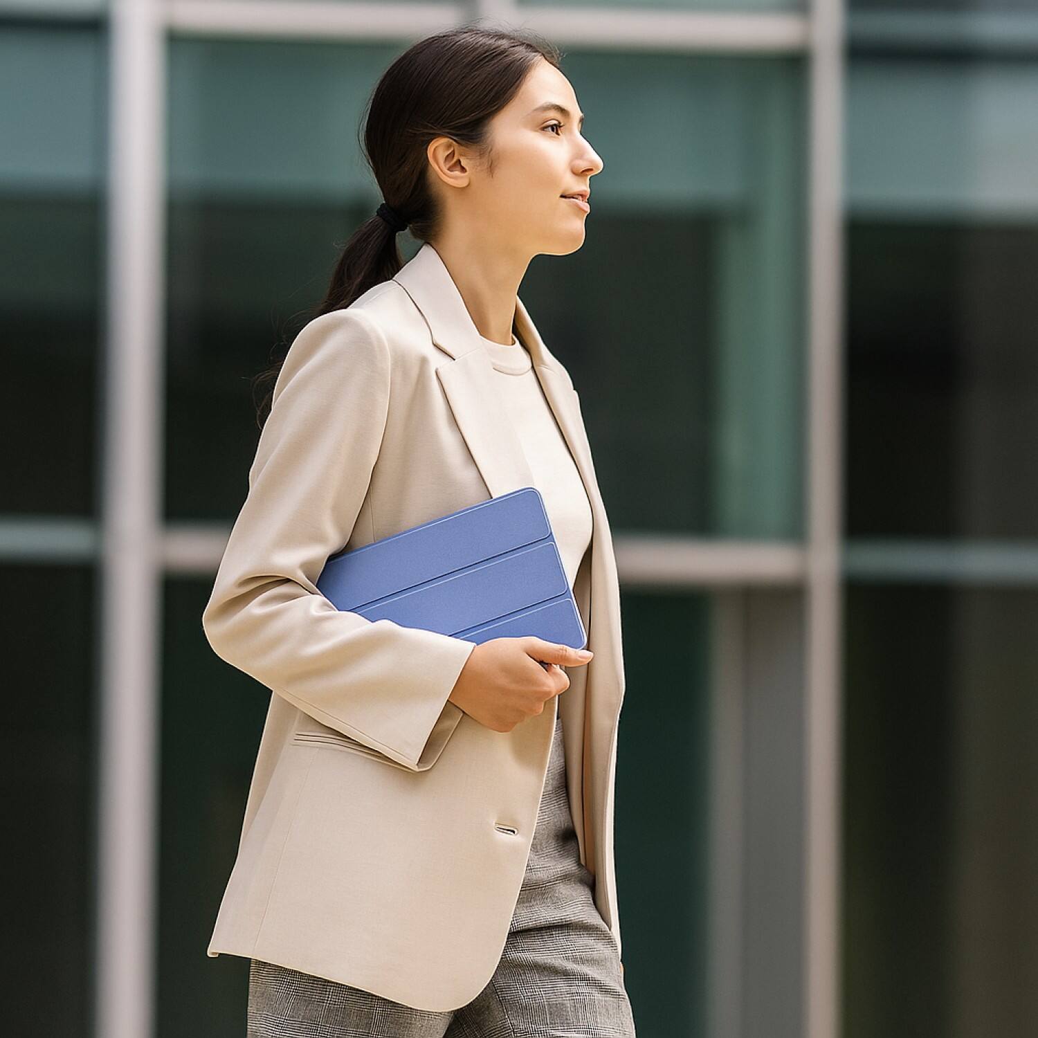 Alt View 4. SaharaCase - Samsung Galaxy Tab S11 Ultra Folio Case | Transparent Back | Slim & Durable | Venture Series - Orchid Purple.