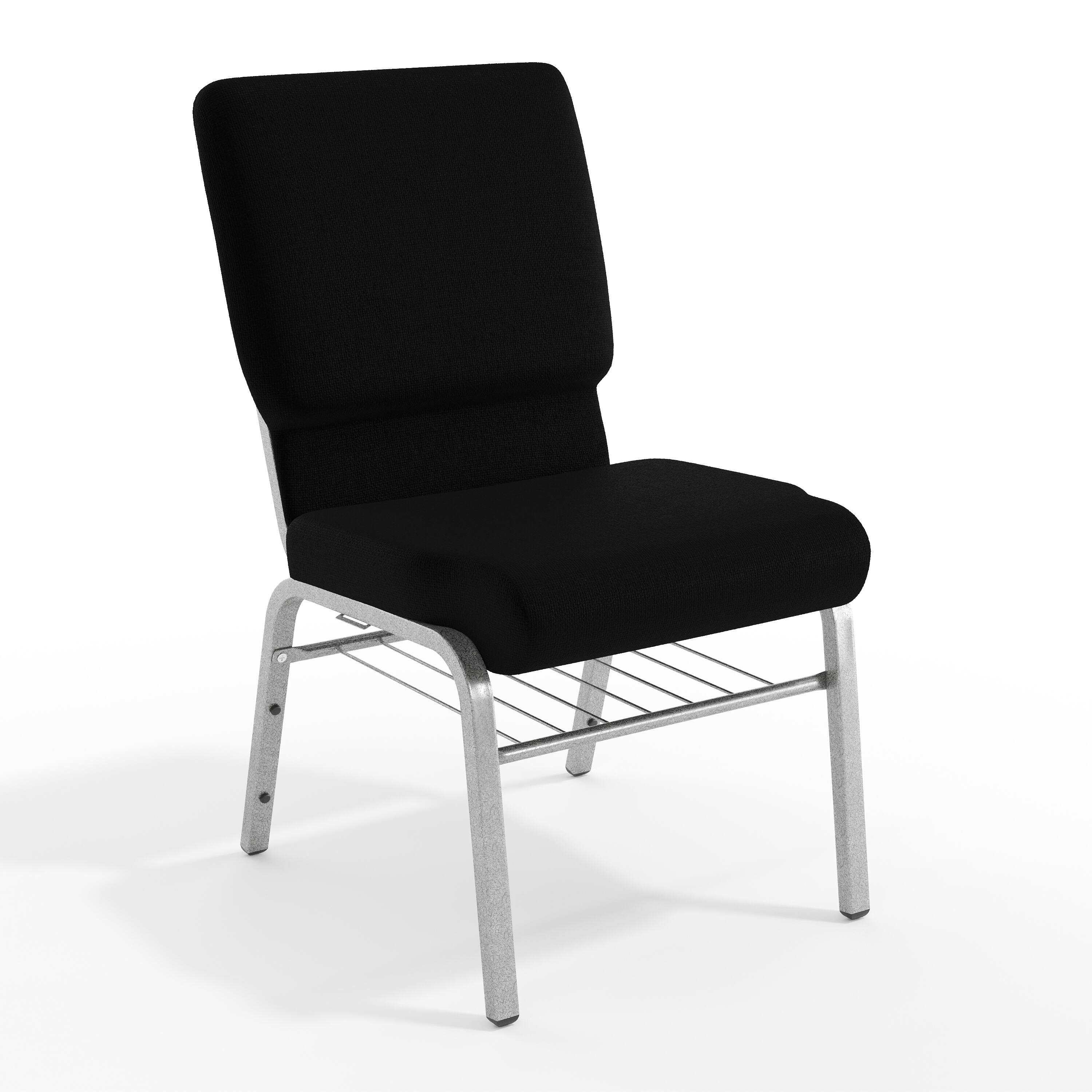 Black Fabric/Silver Vein Frame