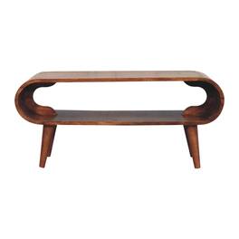 Artisan Furniture - Solid Wood Amaya Nordic Style Honey Caramel Coffee Table, Light - Brown