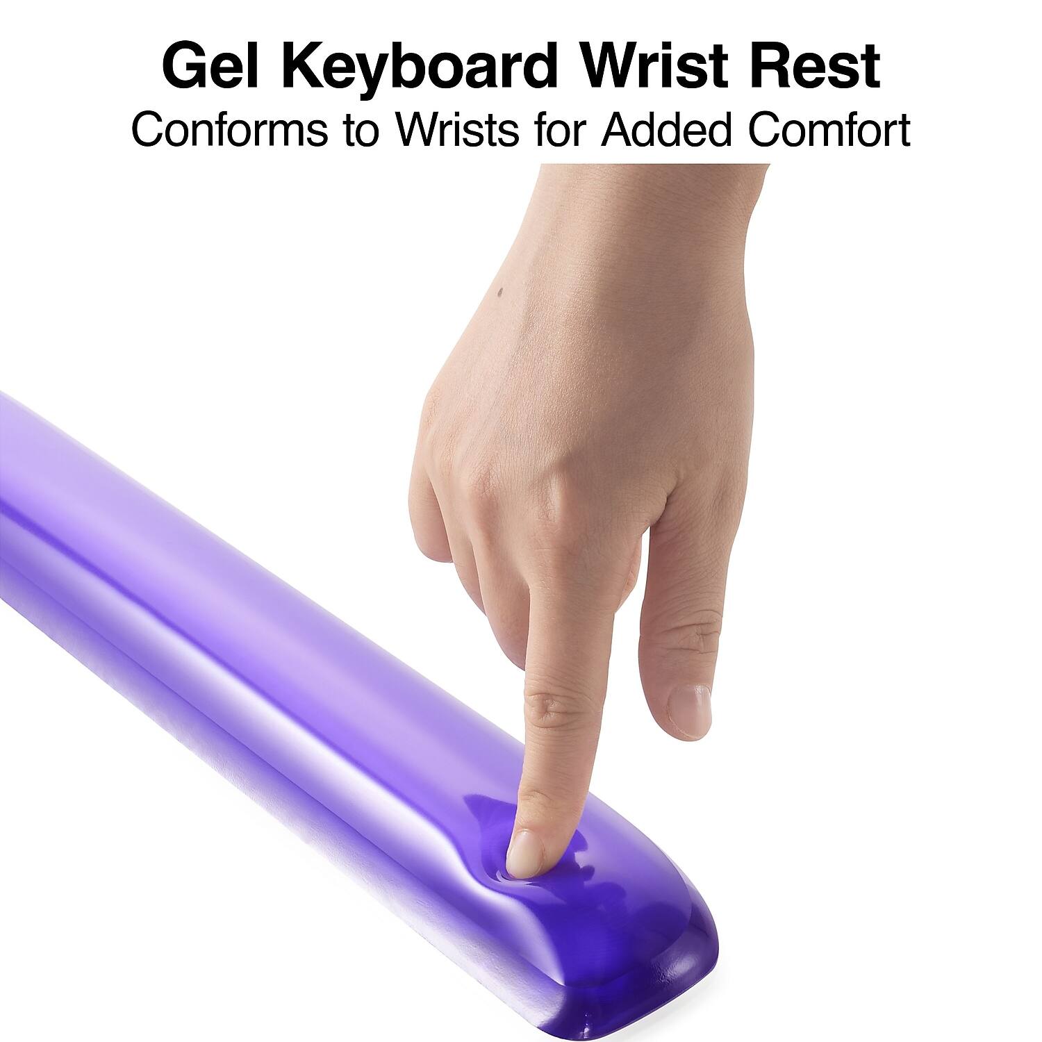 Gel Keyboard Wrist Rest  
Conforms to Wrists for Added Comfort
