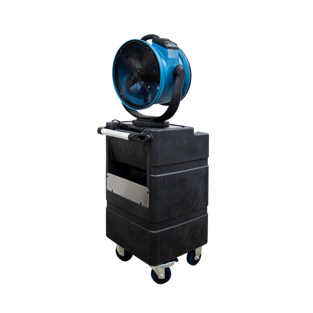 Alt View 6. XPOWER - Oscillating Portable 3 Speed Outdoor Cooling Misting Fan - Blue.