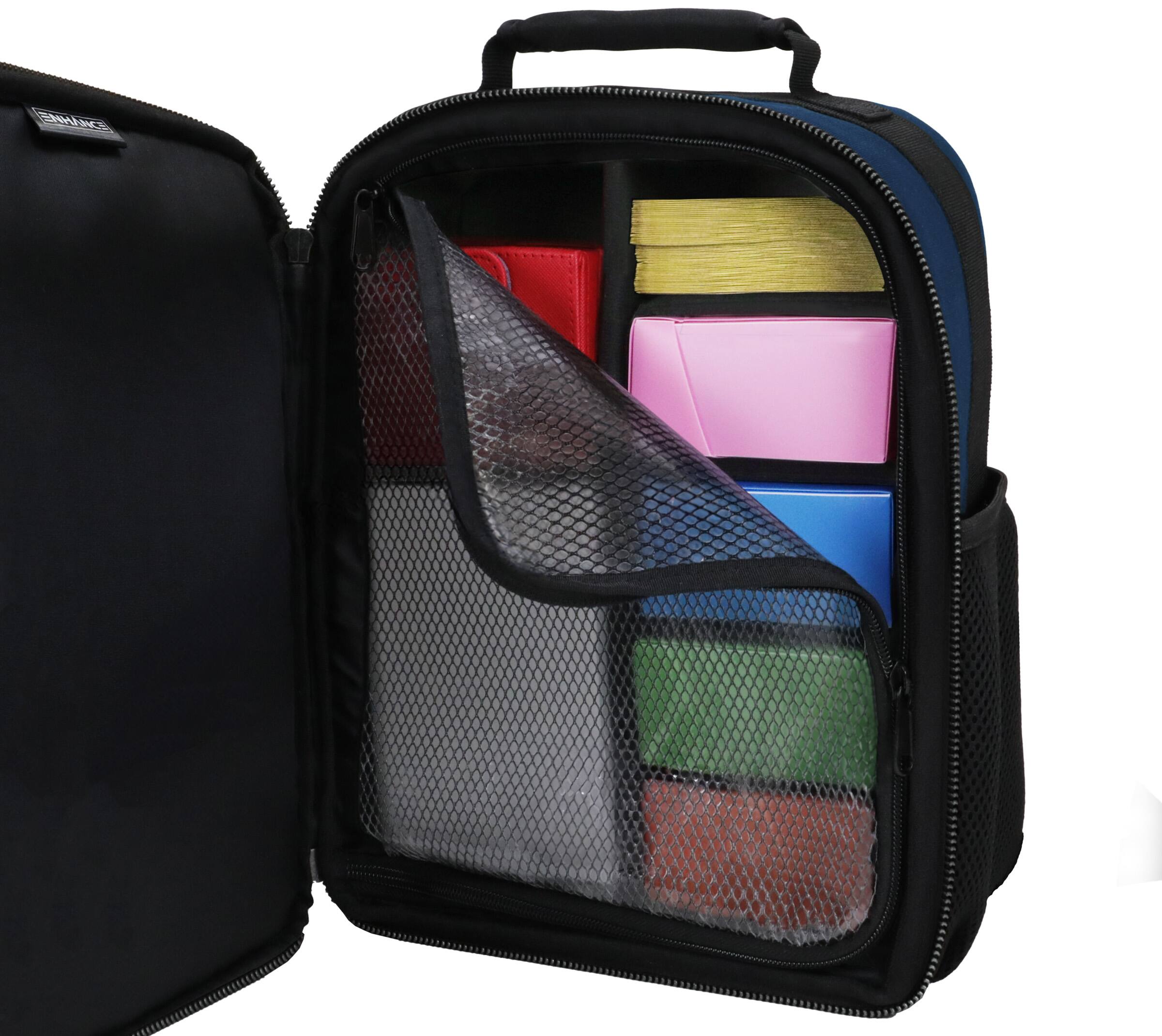 Alt View 4. ENHANCE - ENHANCE Collector's Edition Small MTG Backpack for Deck Boxes (Dragon Blue) - Dragon Blue.