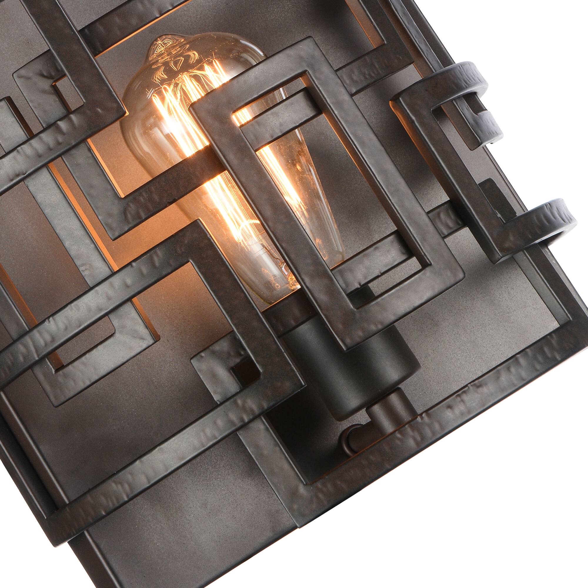 Alt View 1. CWI Lighting - Litani 1 Light Wall Sconce With Brown Finish - Brown.