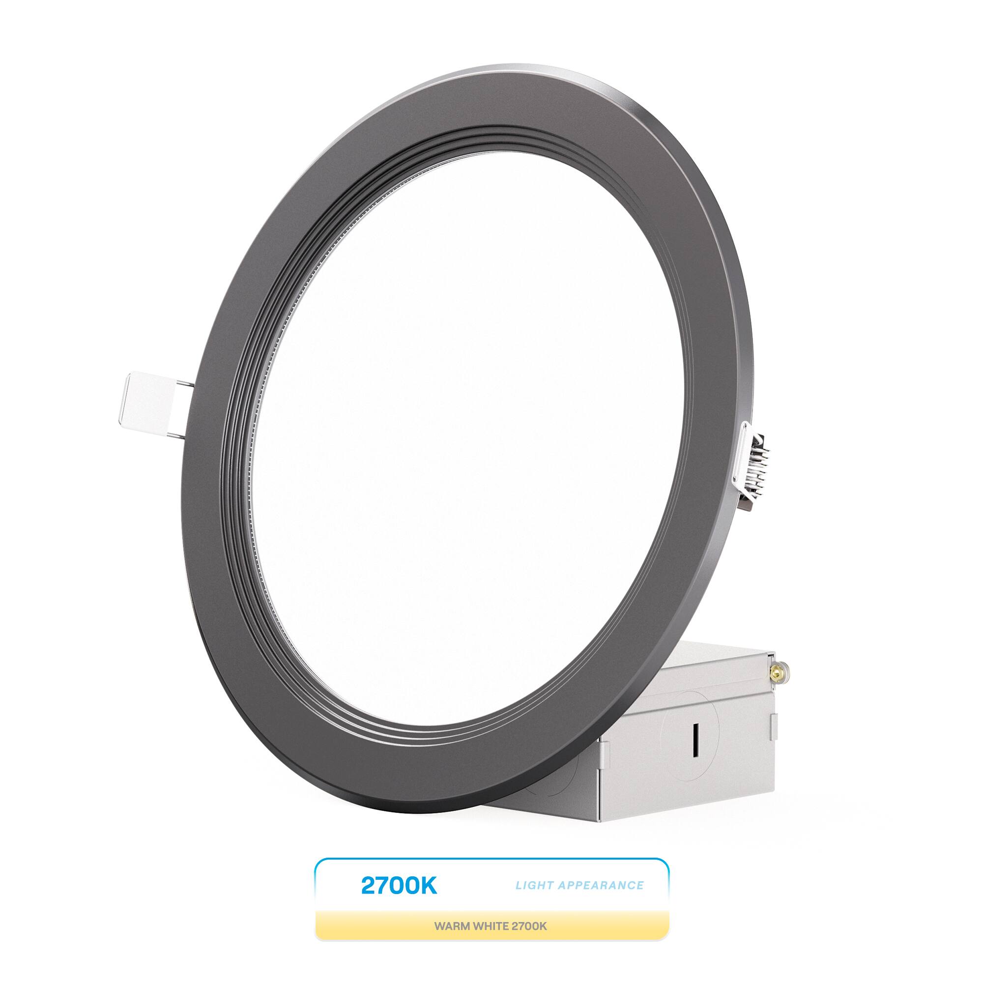 Infibrite - 6 In. Ultra-Thin Recessed LED Downlight 12W 1050LM Soft white Wet Rated, Triac Dimmable Trim 24-Pack - Black price history on PriceWatchPro