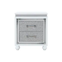 Global Furniture USA - Contemporary Glam Collete Nightstand - White