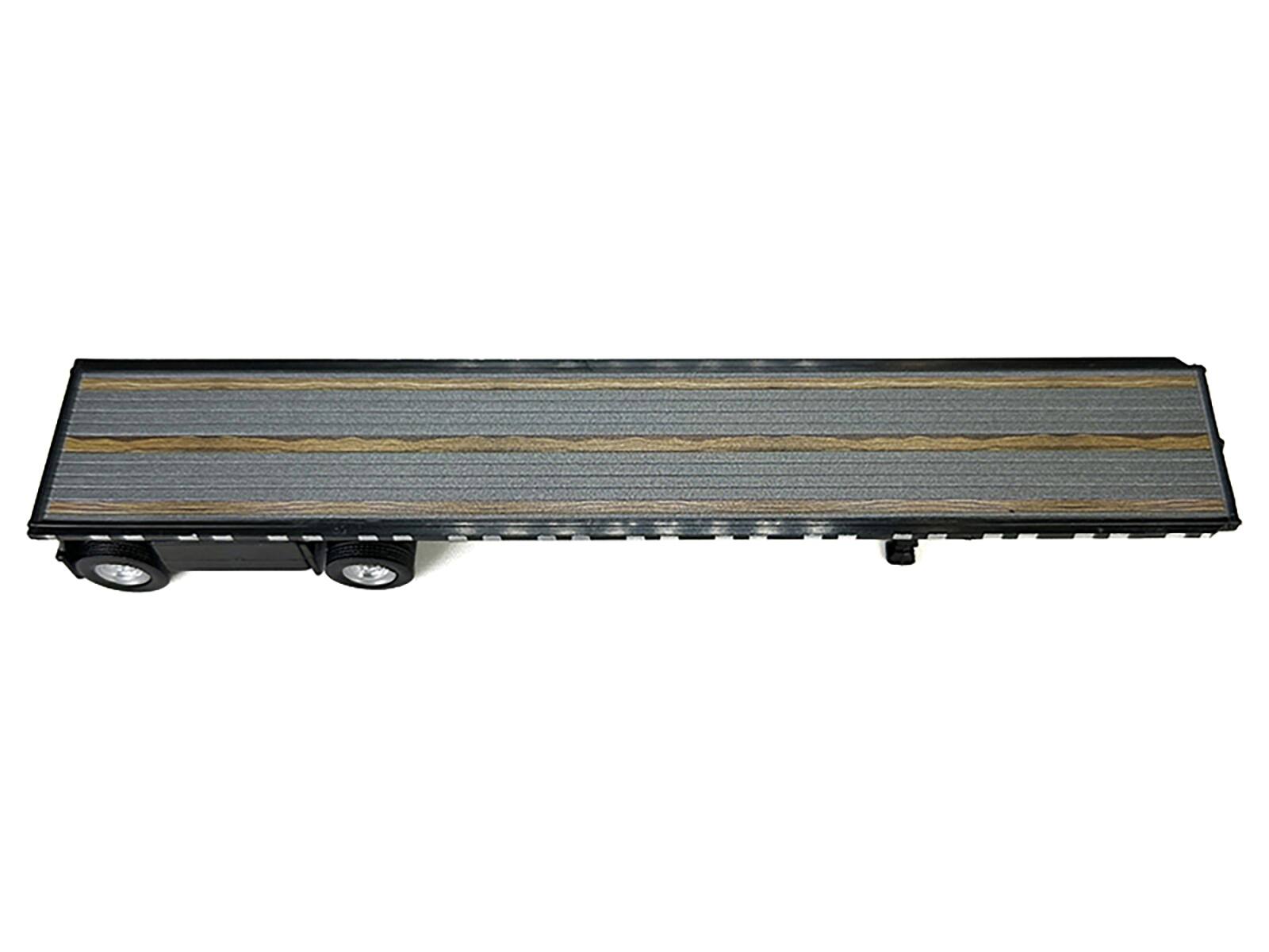 Alt View 2. HO Logistics Replicas - High Boy Spread Axle Flatbed Trailer Black 1/87 (HO) Scale Plastic Model Car by HO Logistics.