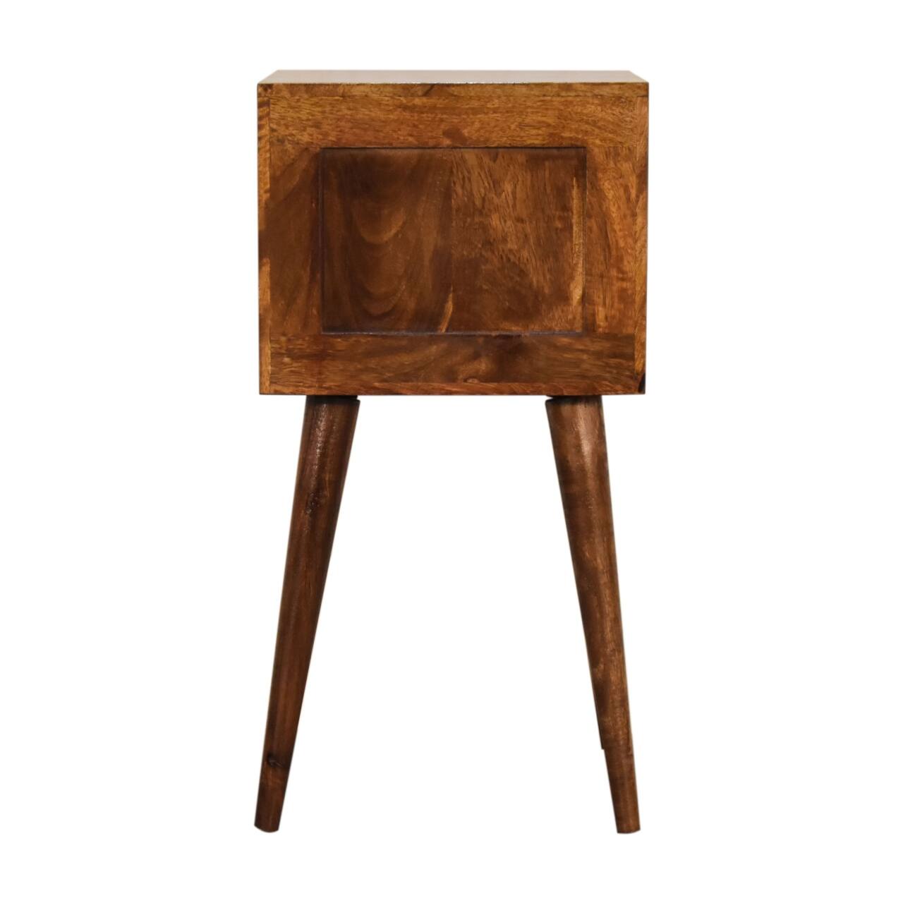 Alt View 4. Artisan Furniture - Artisan Furniture Solid Wood Mini 2 Drawer Chestnut Nightstand - Chestnut.